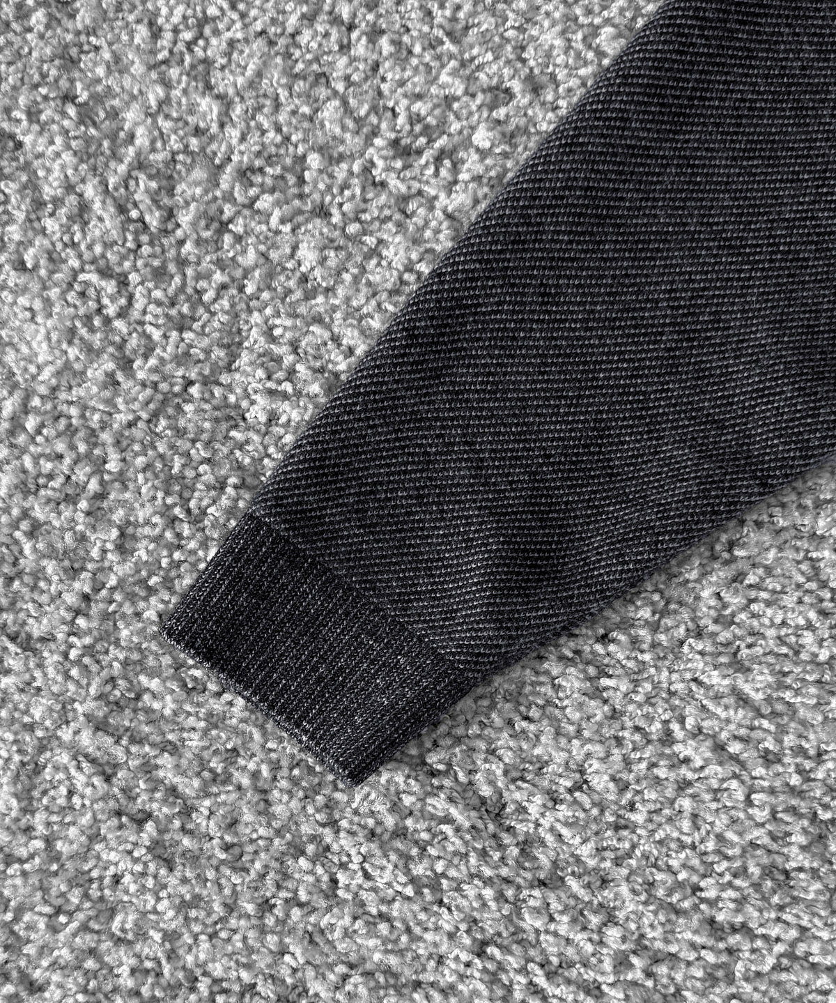 crepuscule Jq knit shirt "BLACK"