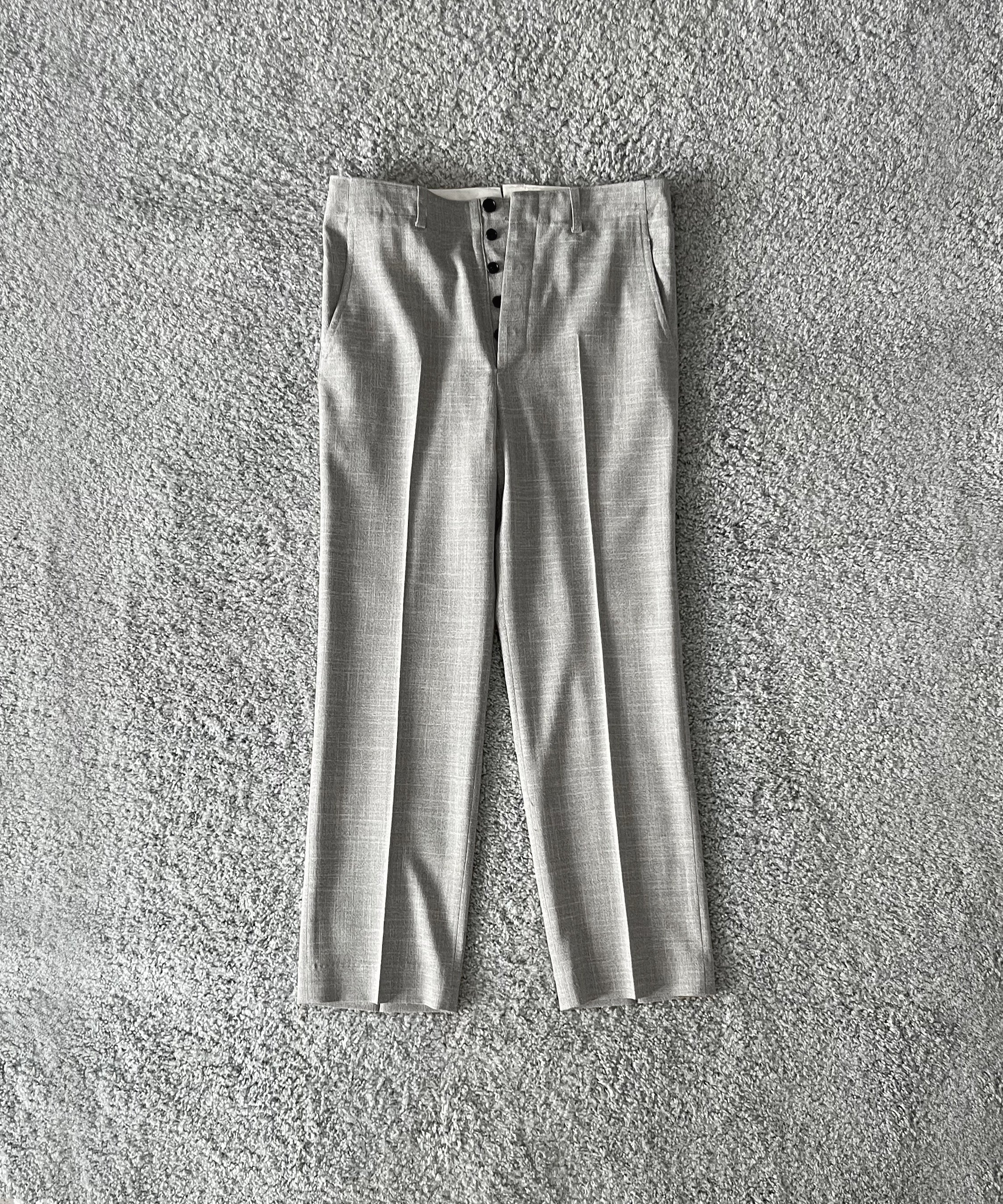 UNUSED Uw1189 Loro piana slacks “GRAY”