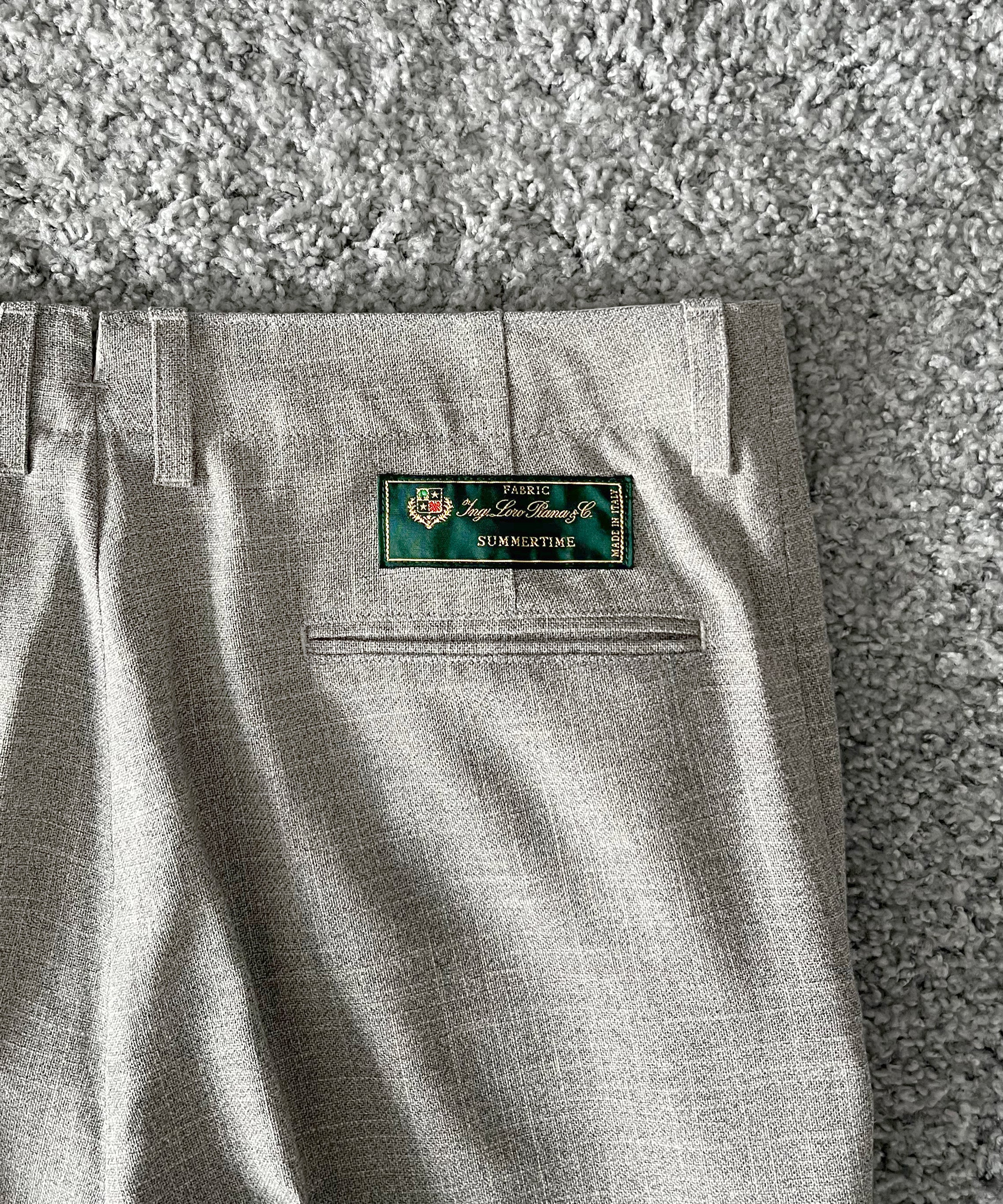 UNUSED Uw1189 Loro piana slacks “GRAY”