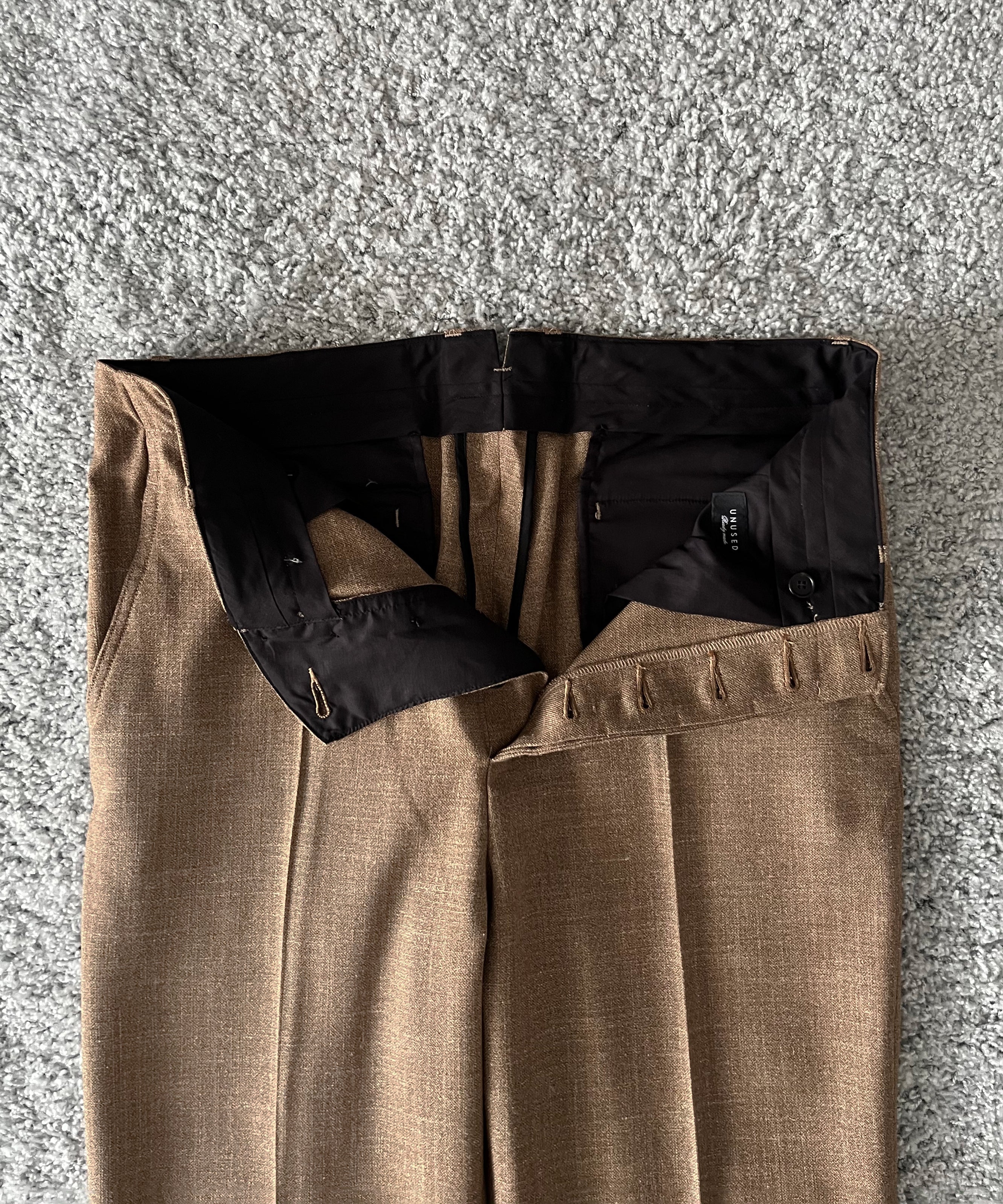 UNUSED Uw1189 Loro piana slacks “BEIGE"
