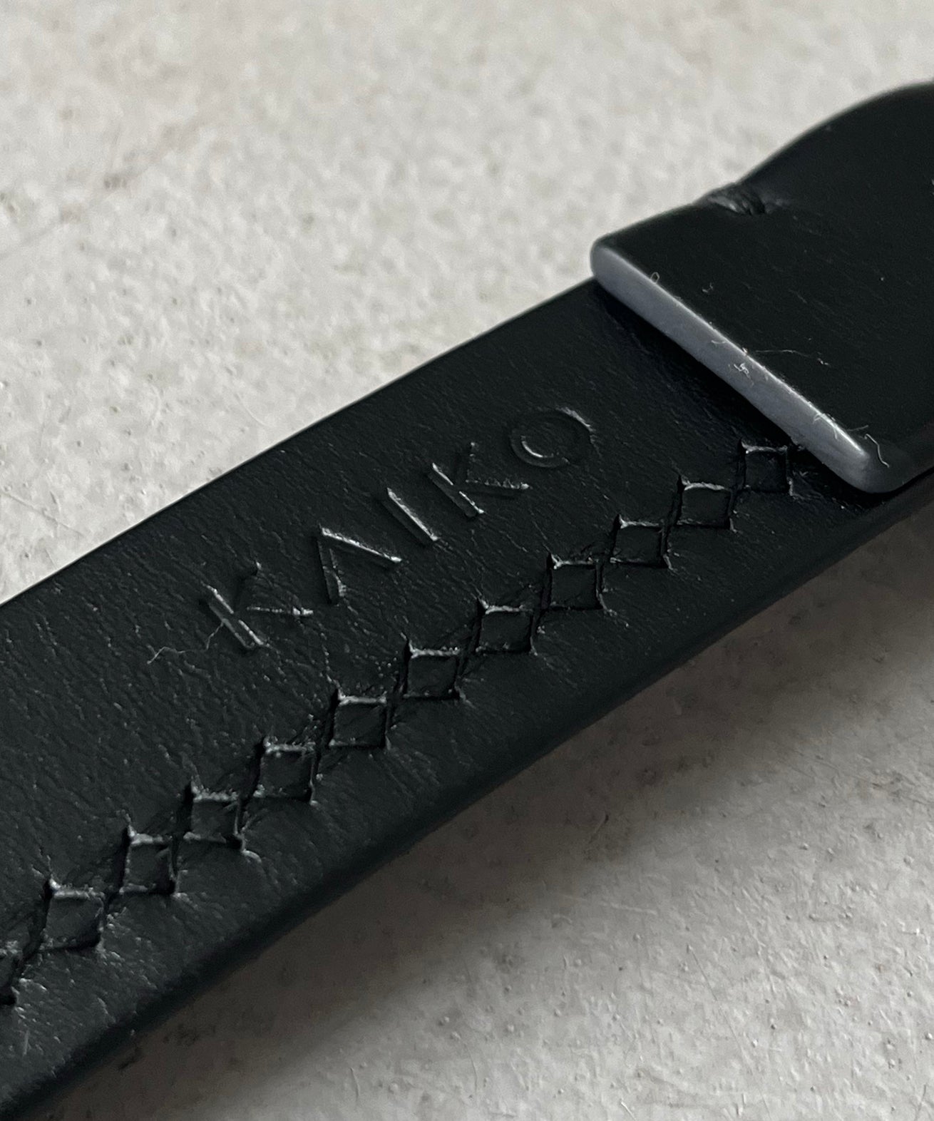 KAIKO Leather belt "BLACK"
