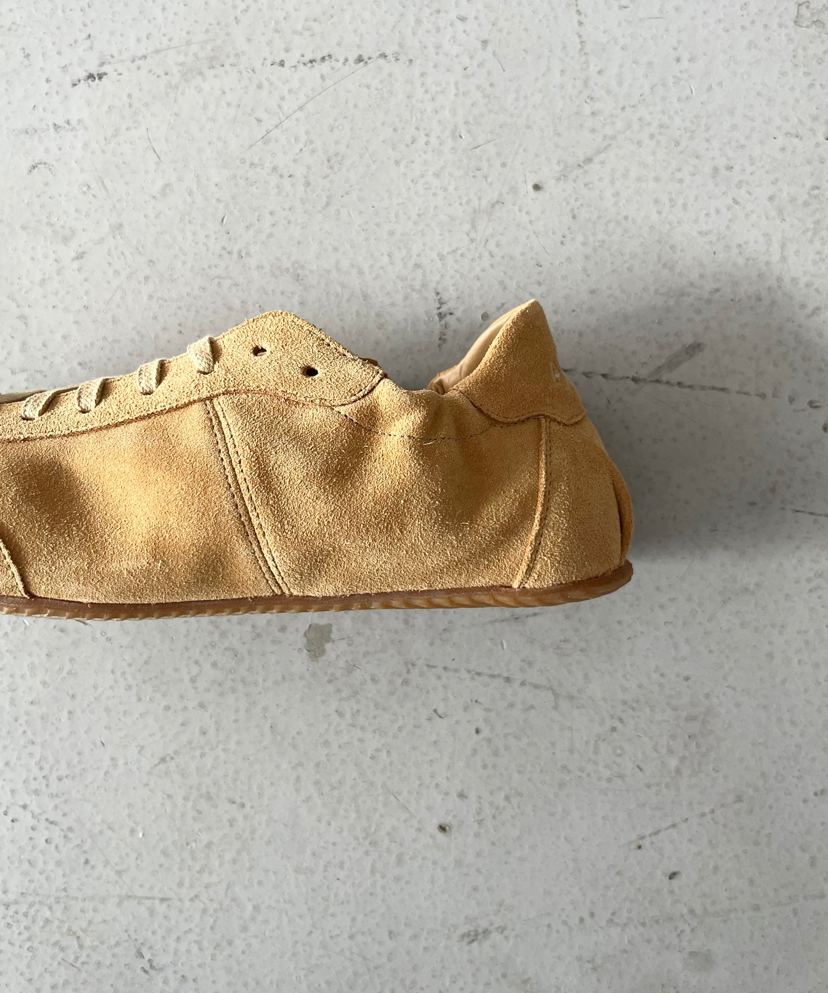 ABRA Sneaker ballerina shearling "BEIGE SUEDE"