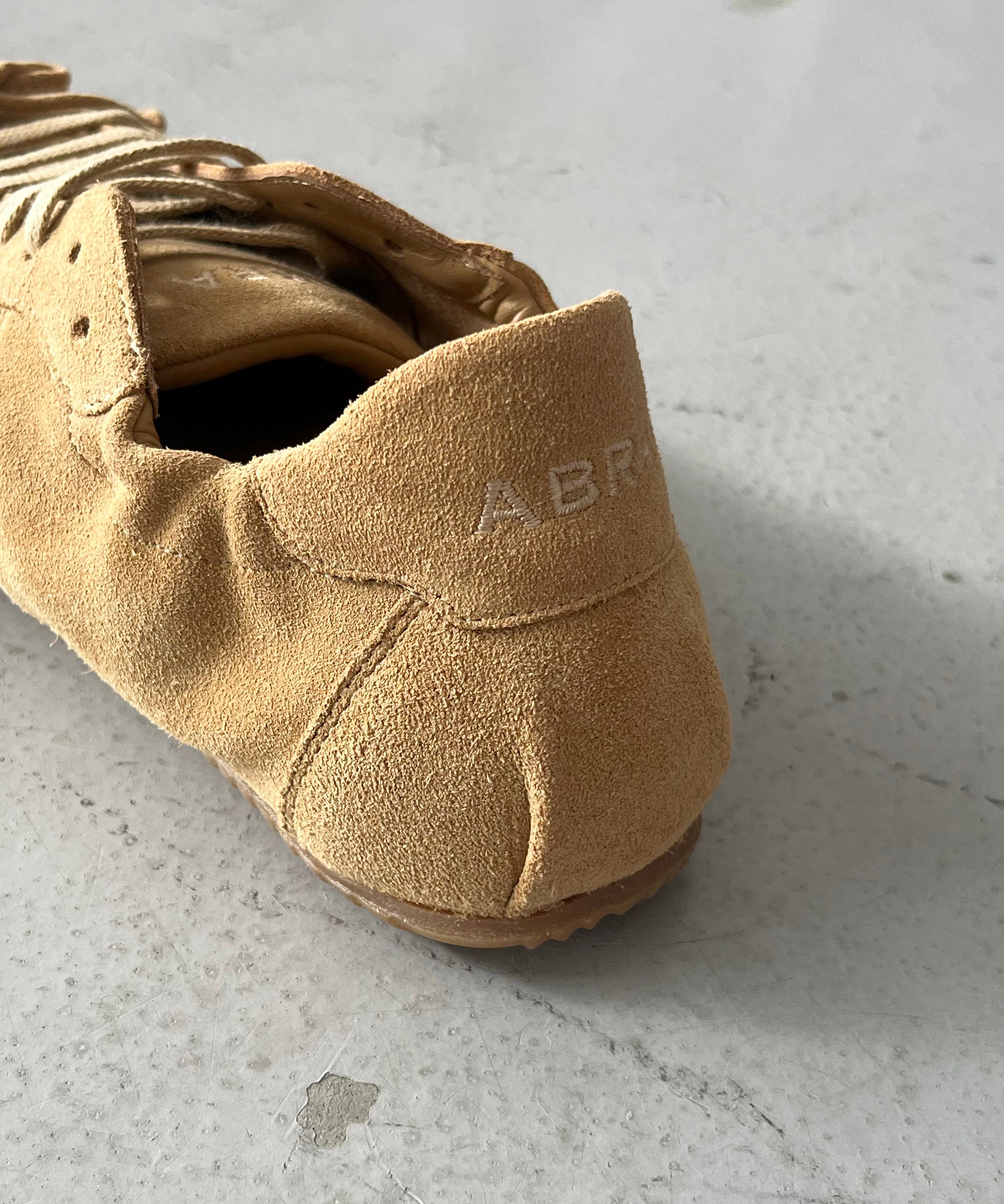 ABRA Sneaker ballerina shearling "BEIGE SUEDE"