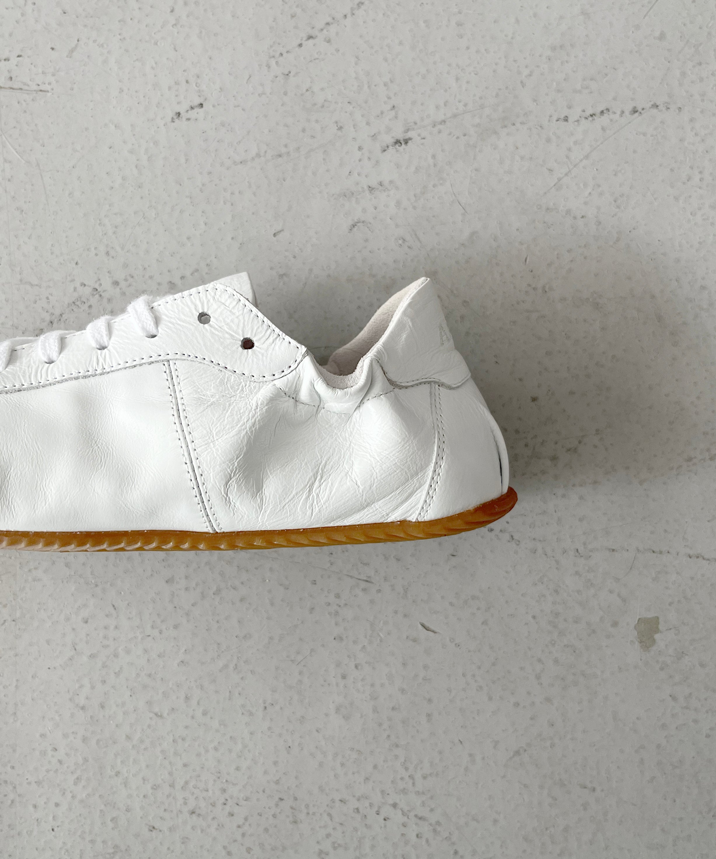 ABRA Leather sneaker ballerina "WHITE"