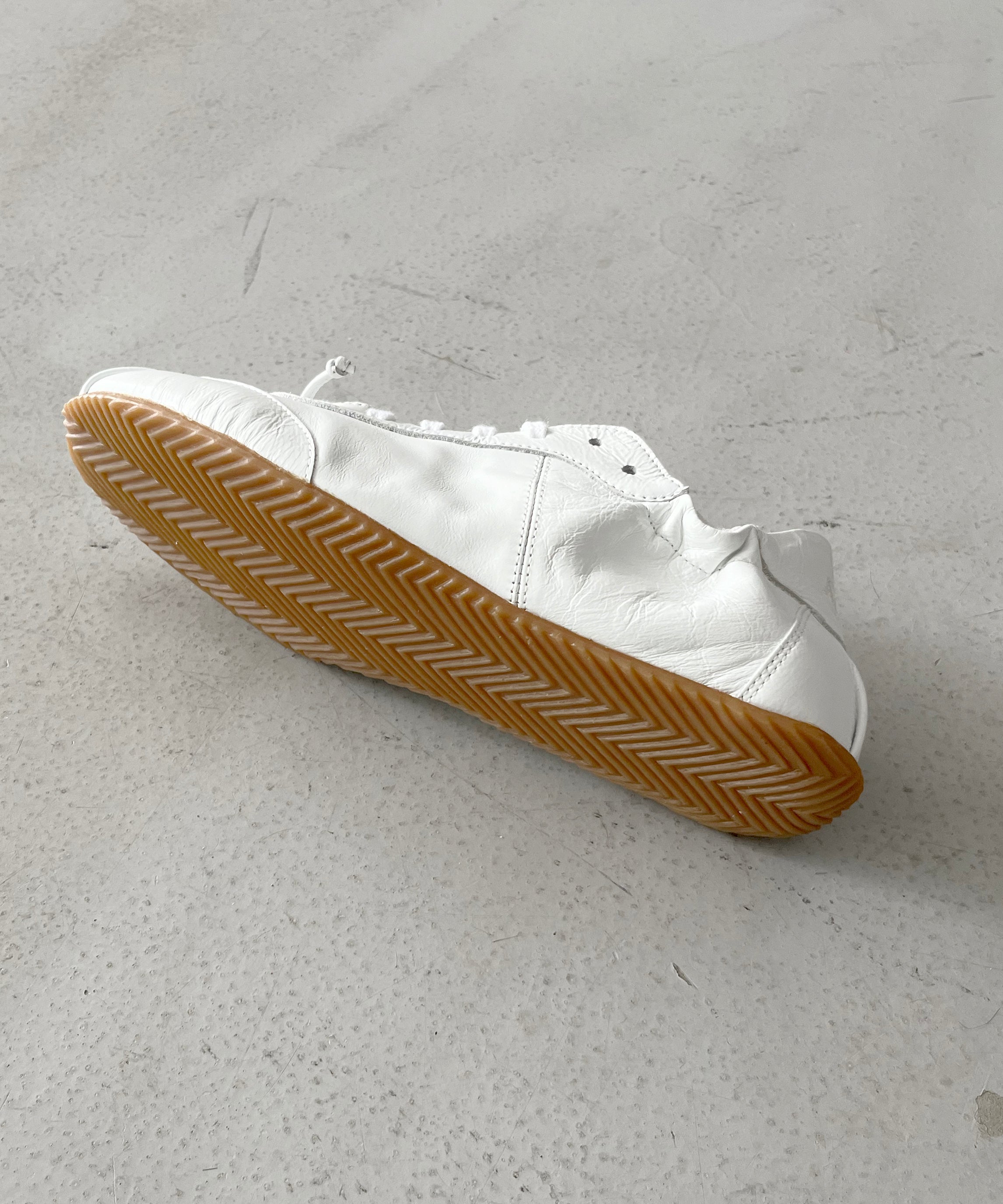 ABRA Leather sneaker ballerina "WHITE"