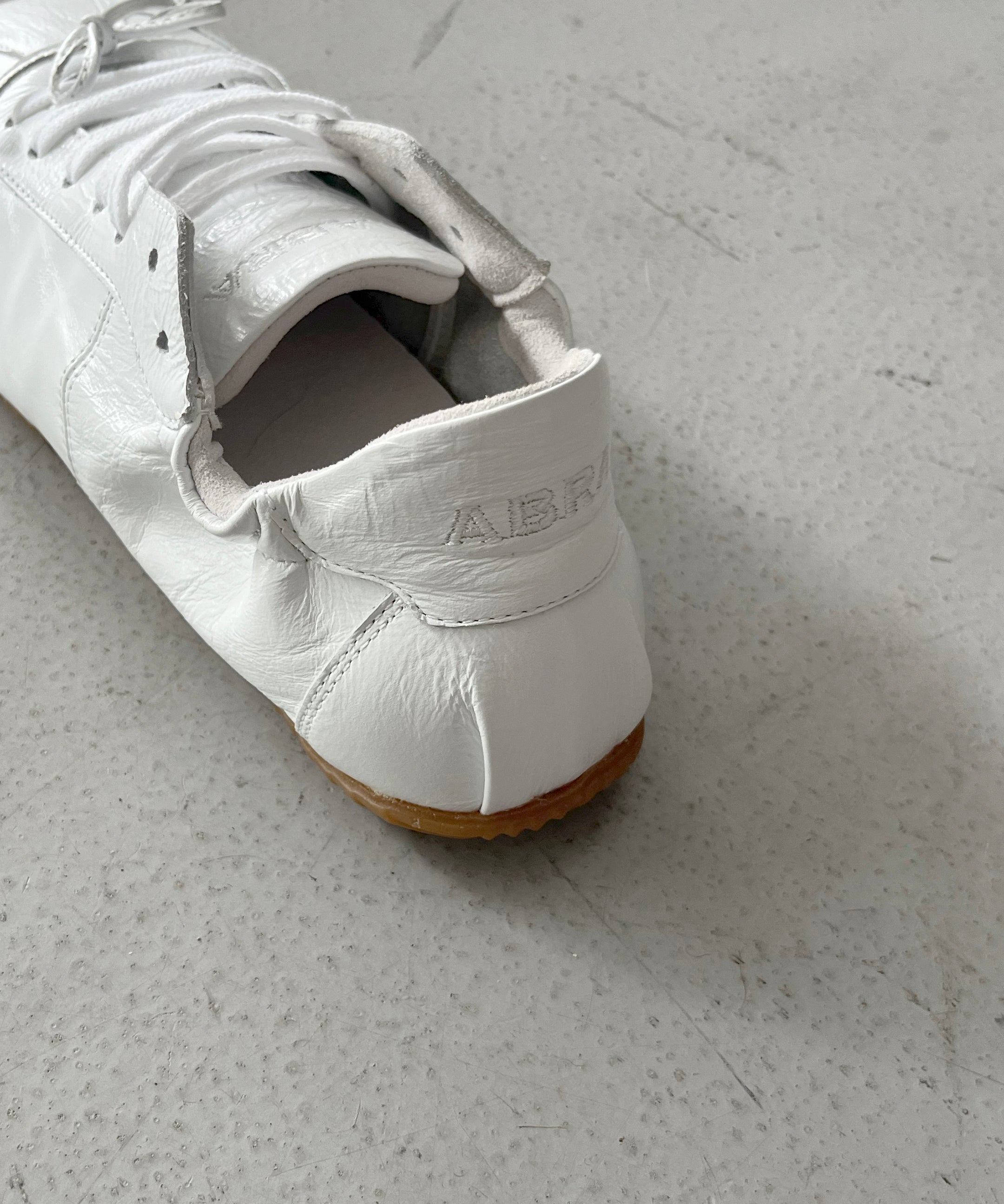 ABRA Leather sneaker ballerina "WHITE"