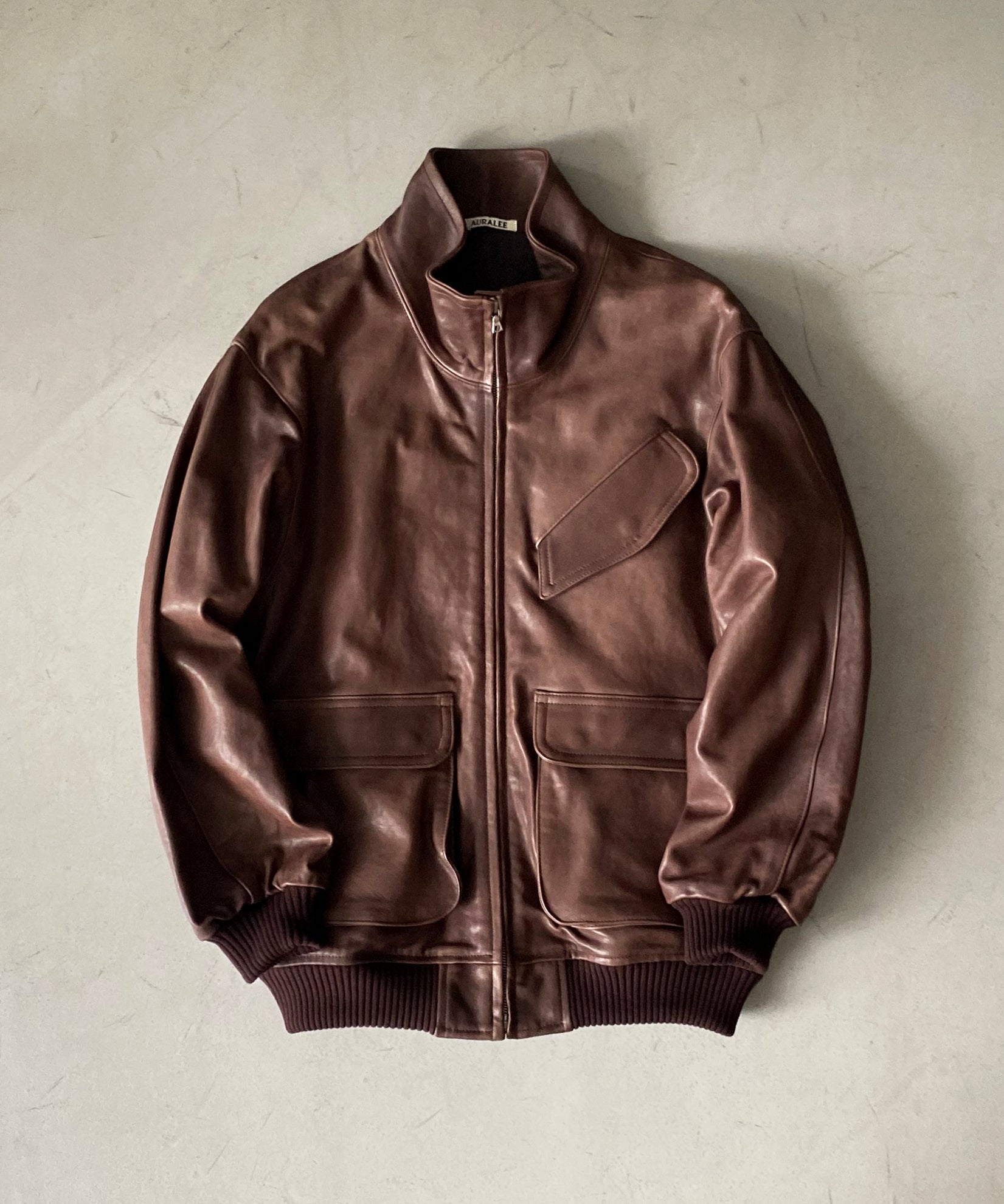 ジャケット・アウター AURALEE HEAVY LAMB LEATHER BLOUSON 3 ジャケット・アウター AURALEE HEAVY LAMB LEATHER BLOUSON 3 Heavy