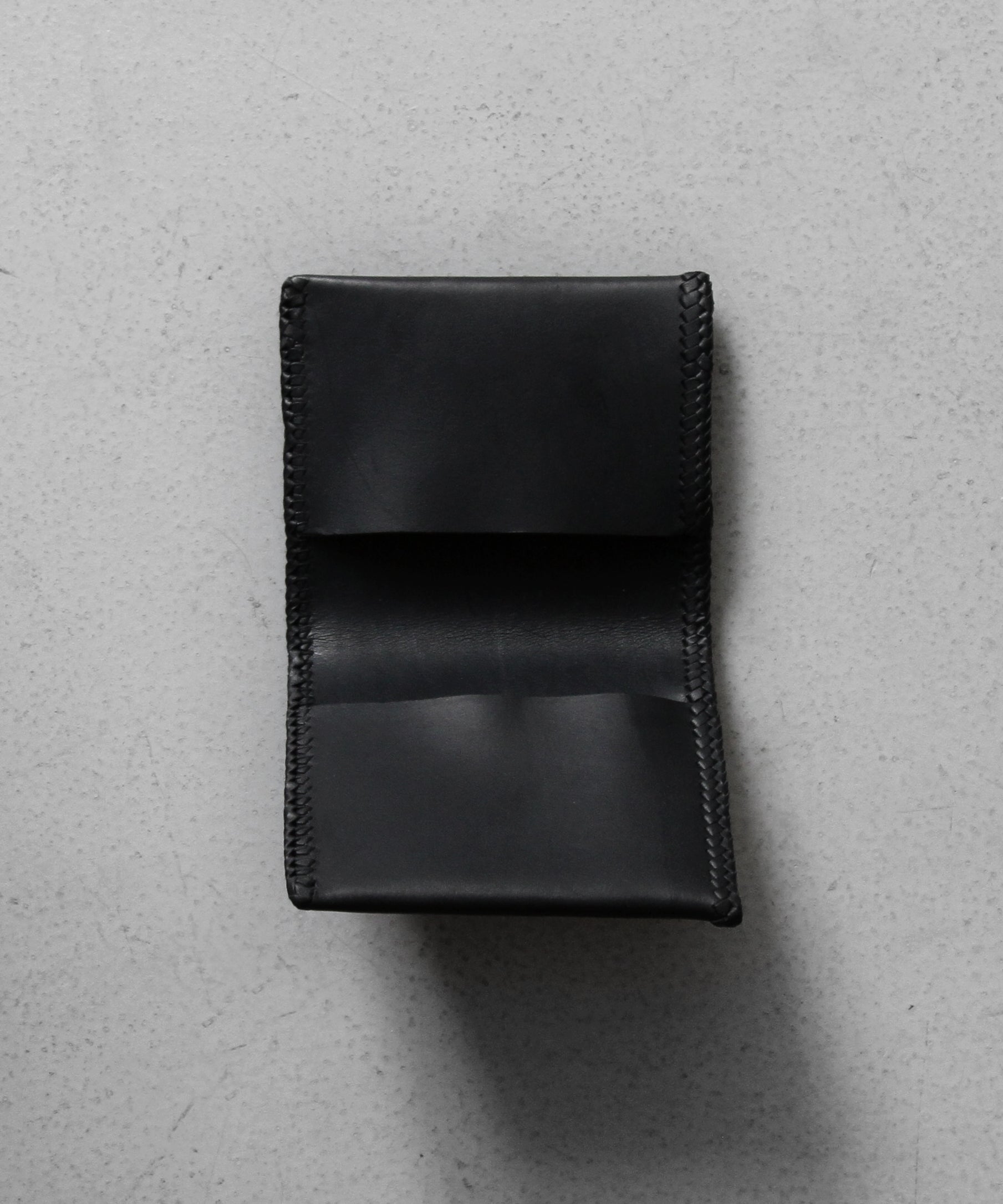 Aeta Vt braiding billfold "BLACK"