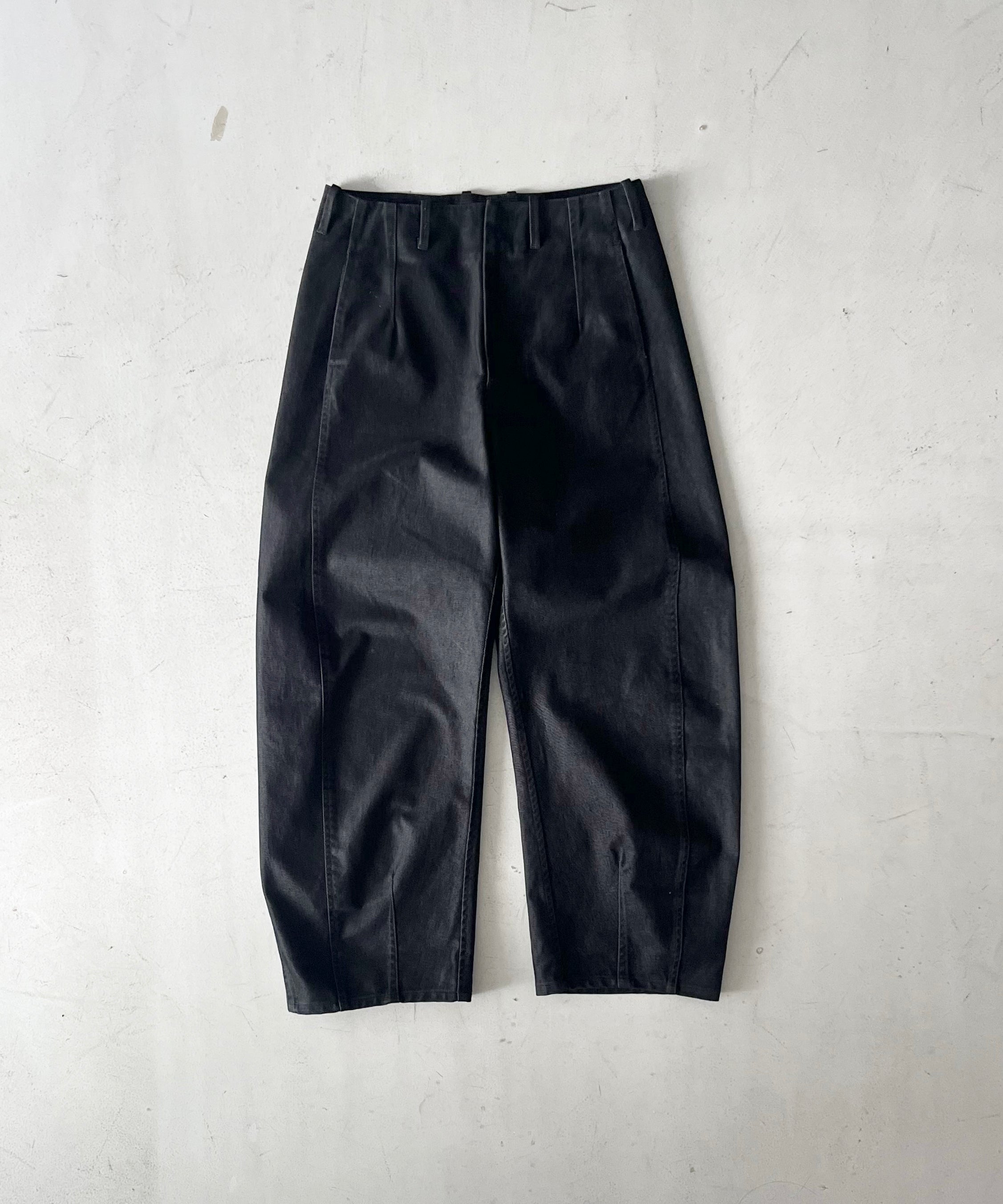 Omar Afridi Washed pina trousers "BLACK"