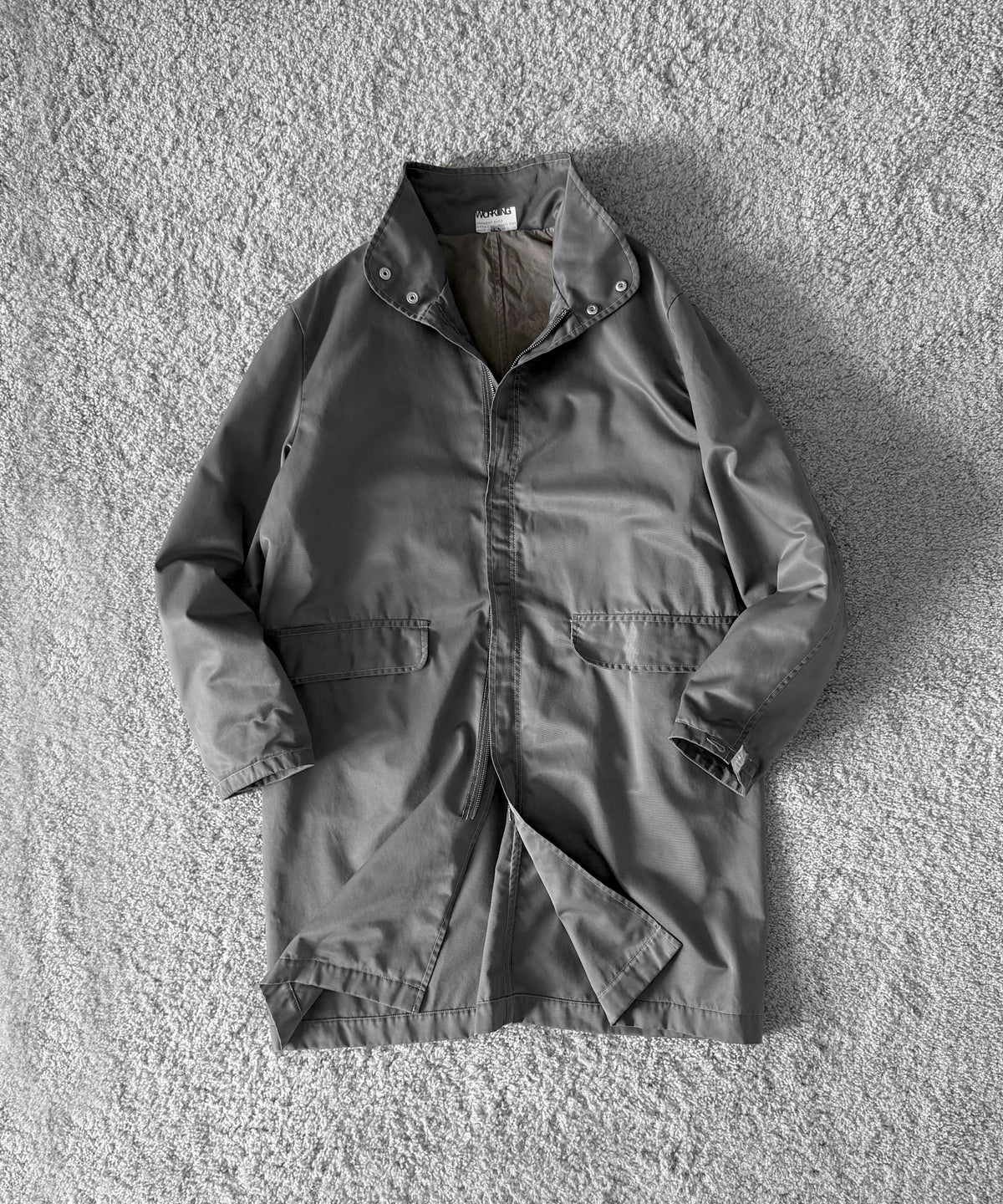 WORKING Tunnel coat cotton nylon twill "SMUT"