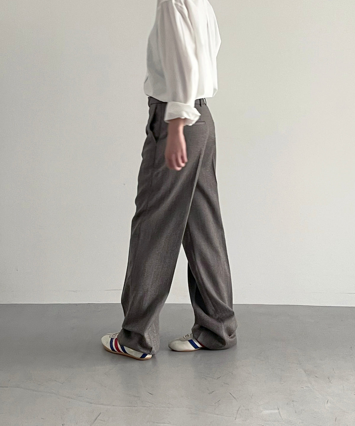 sefr Tailored trouser "DARK BEIGE MELANGE"