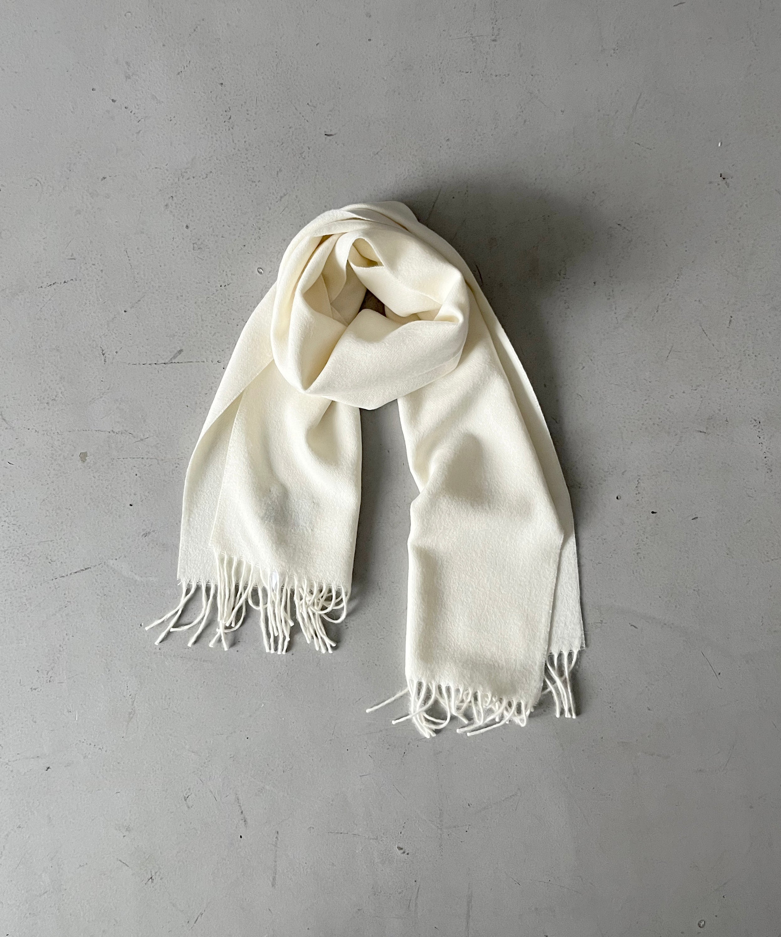 The Inoue Brothers Brushed scarf "BURGUNDY"