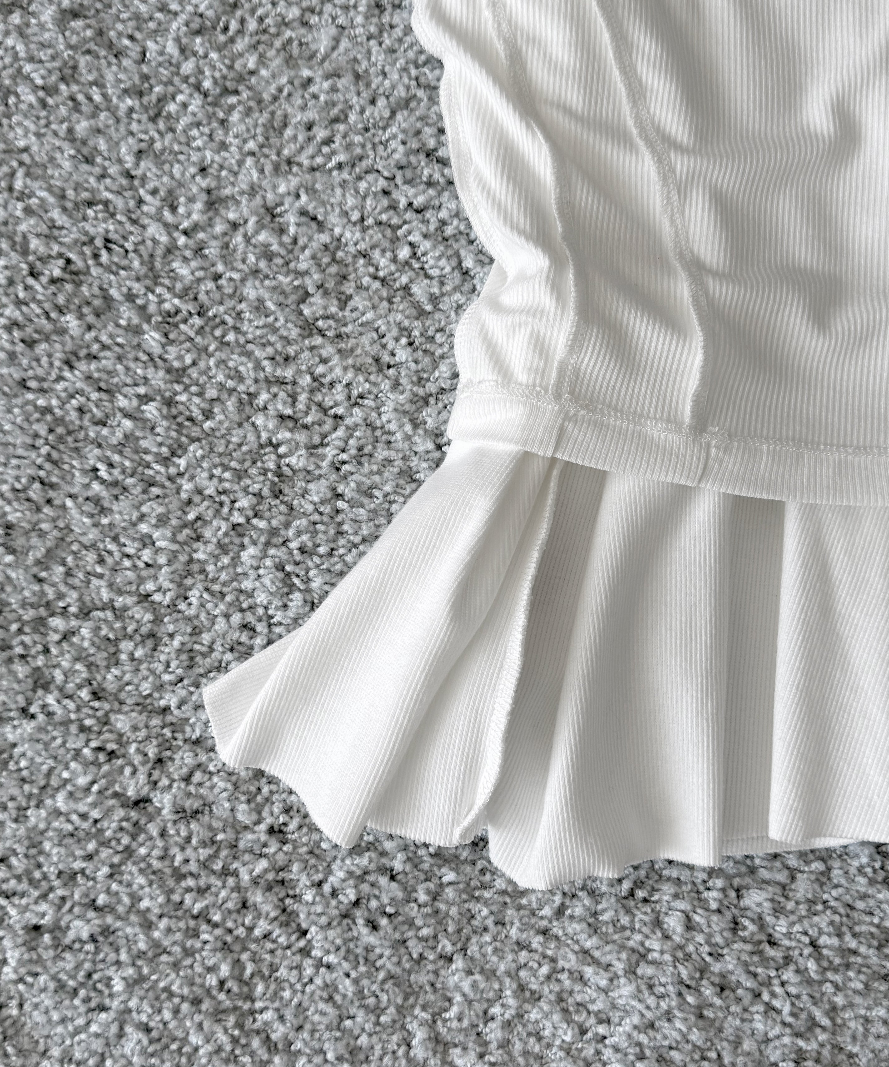NATASHA ZINKO Double tank top "WHITE"