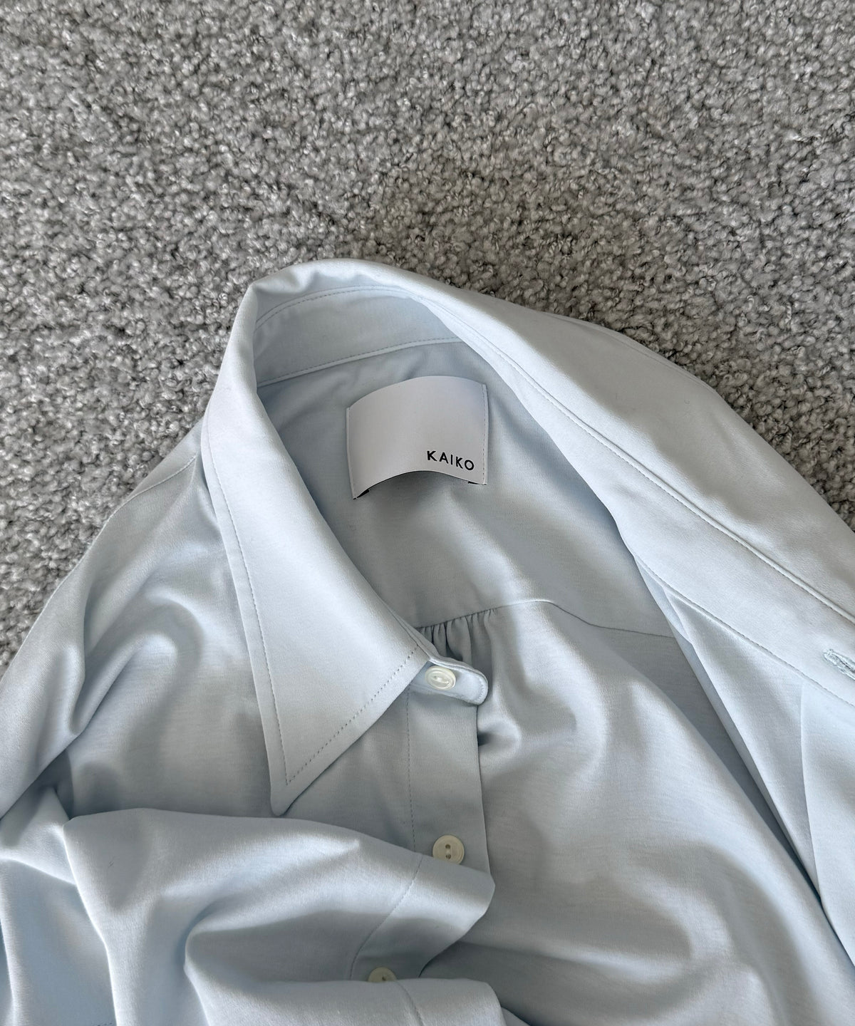 KAIKO Regular collar shirt "S.BLUE"