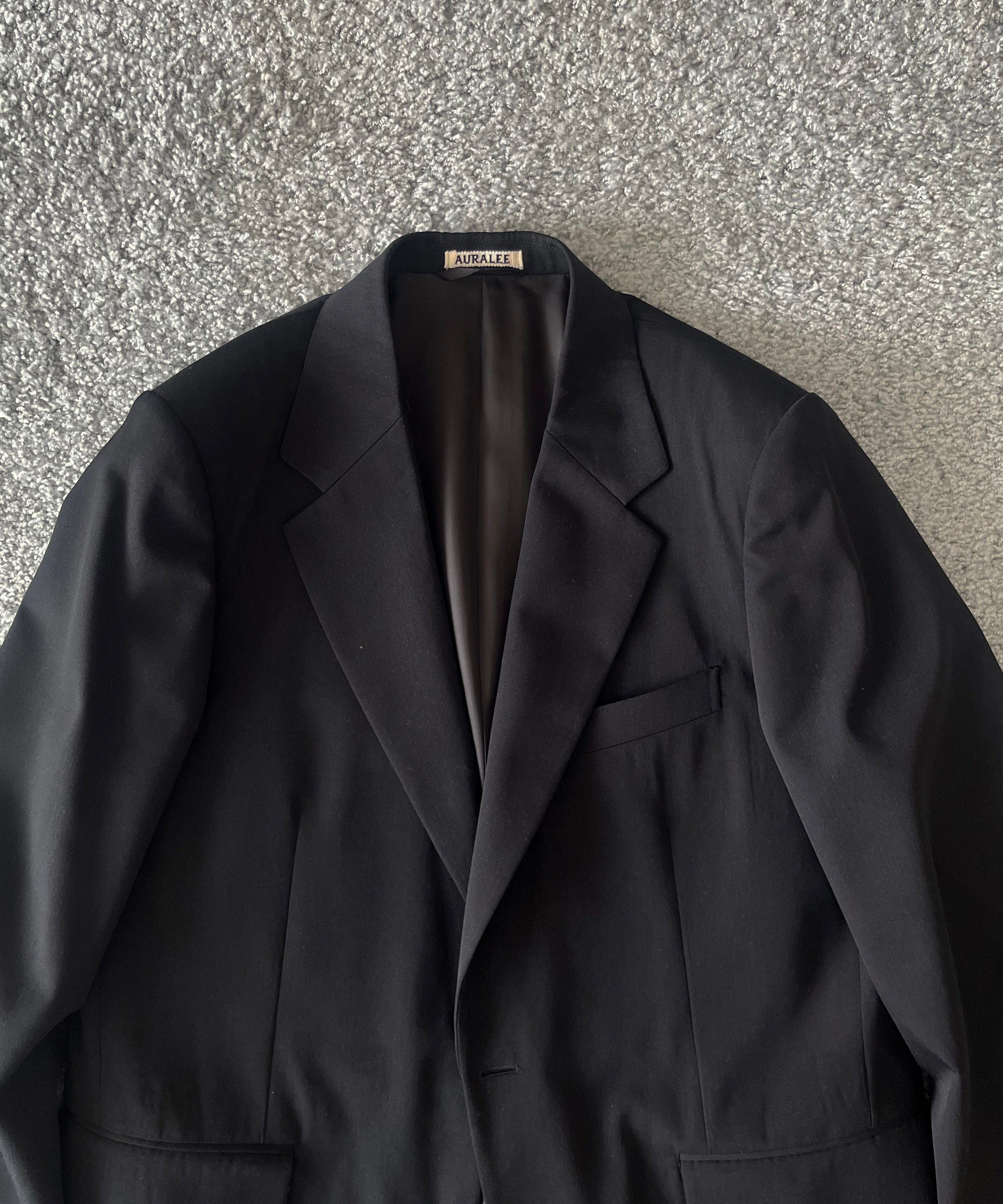 AURALEE Light wool max gabardine jacket "TOP BLACK"