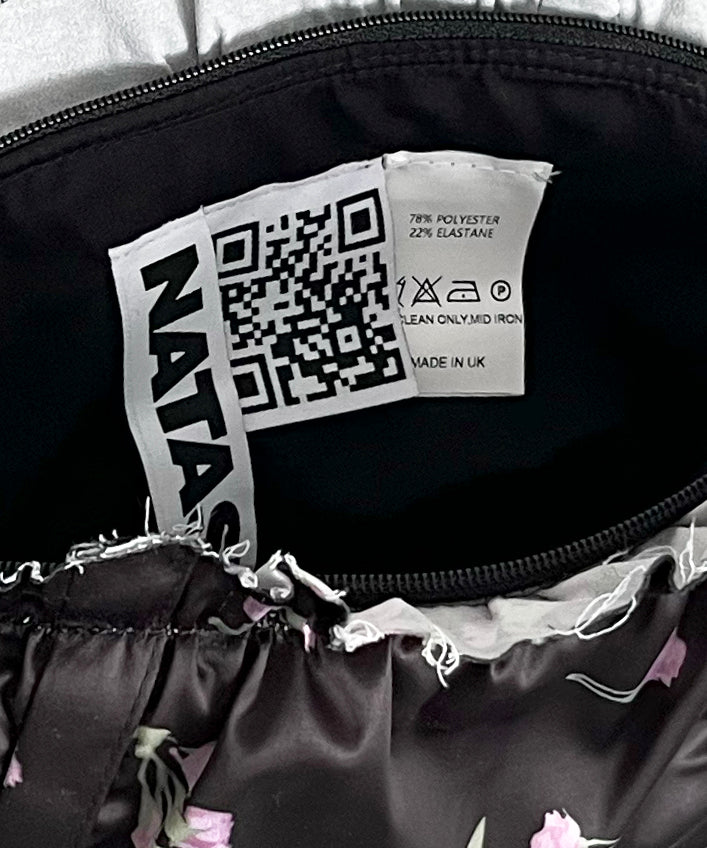 NATASHA ZINKO Bloomers clutch "BLACK"