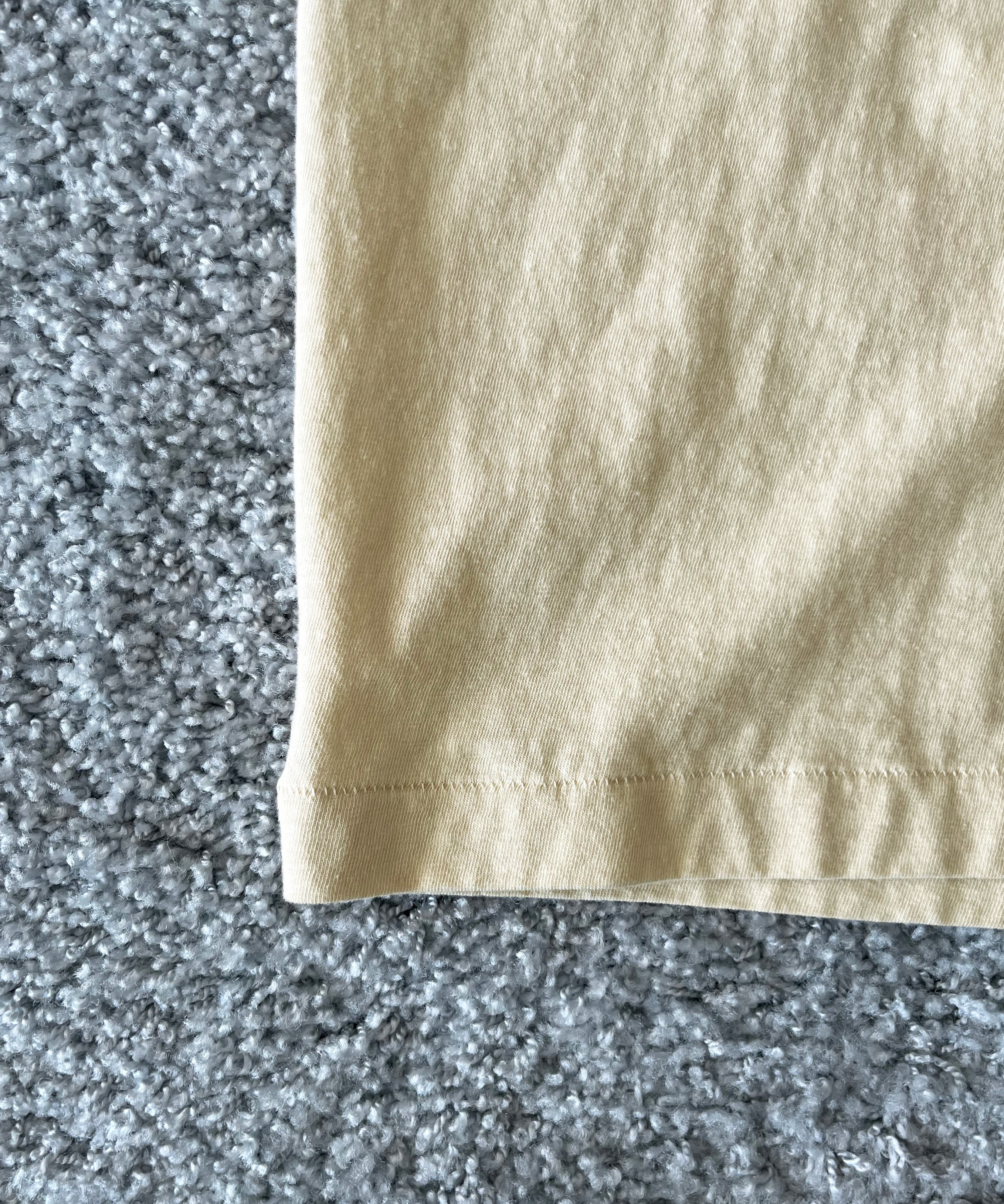 UNUSED Us2592 long-sleeve henry neck t-shirt "ECRU"