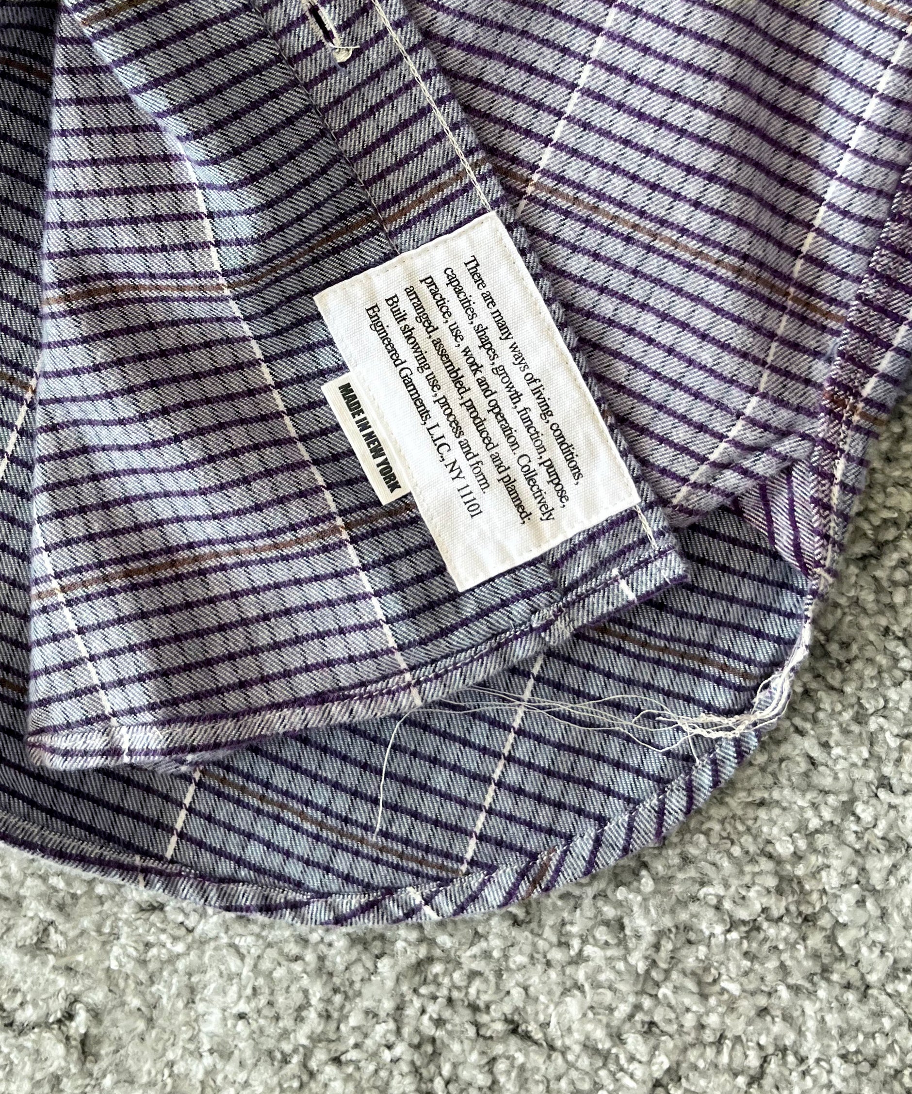ENGINEERED GARMENTS Work shirt - color blook check "MULTI COLOR"