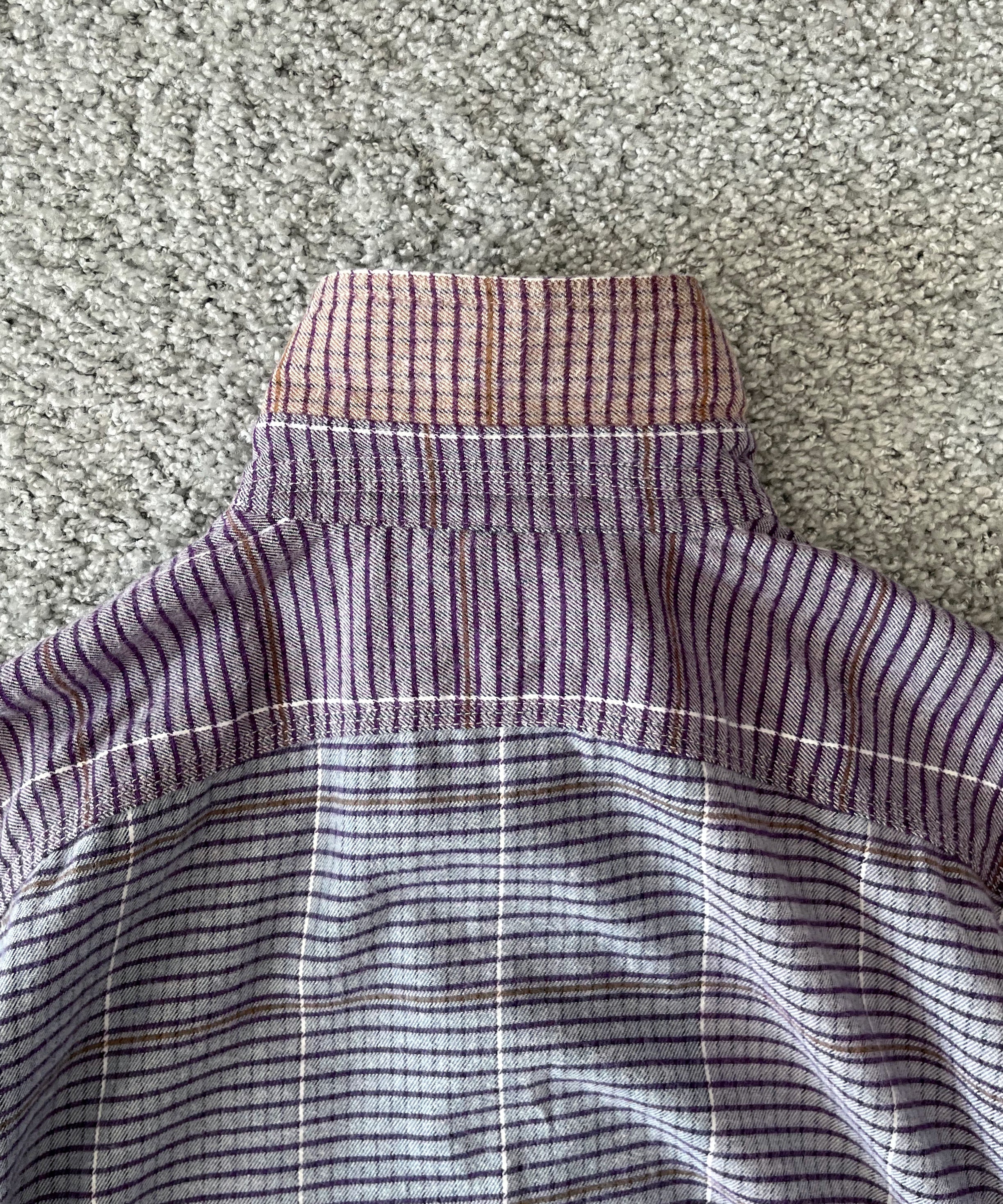 ENGINEERED GARMENTS Work shirt - color blook check "MULTI COLOR"