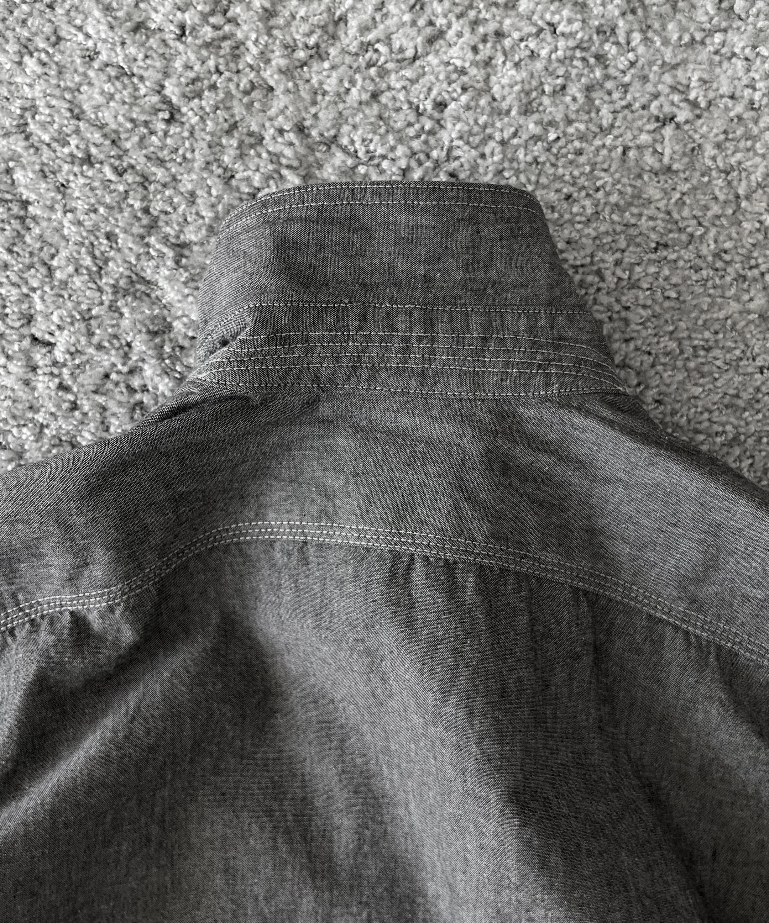 ENGINEERED GARMENTS Work shirt - cotton chambray "GRAY"