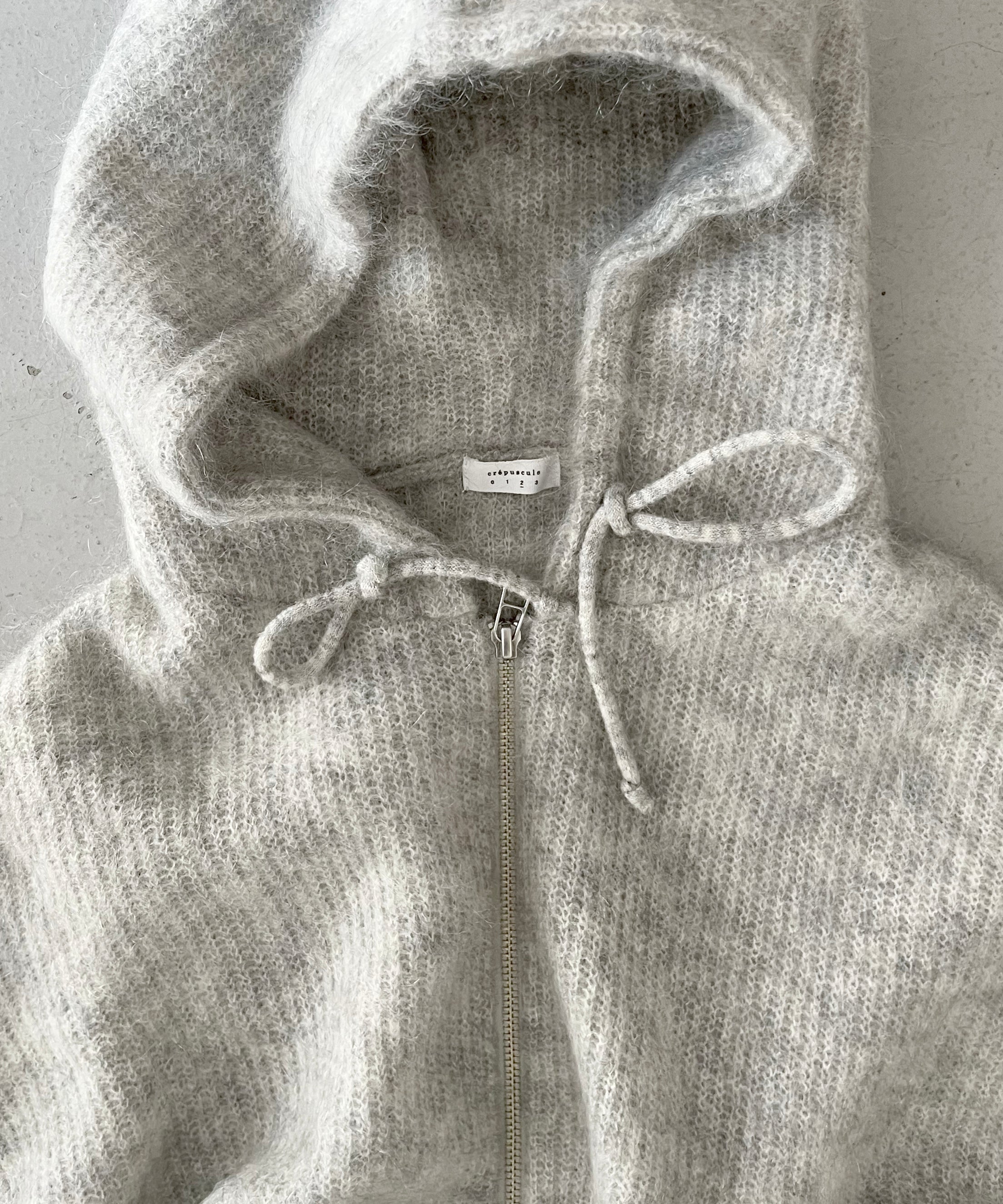 【EXCLUSIVE】crepuscule Mohair zip parka "L.GRAY"