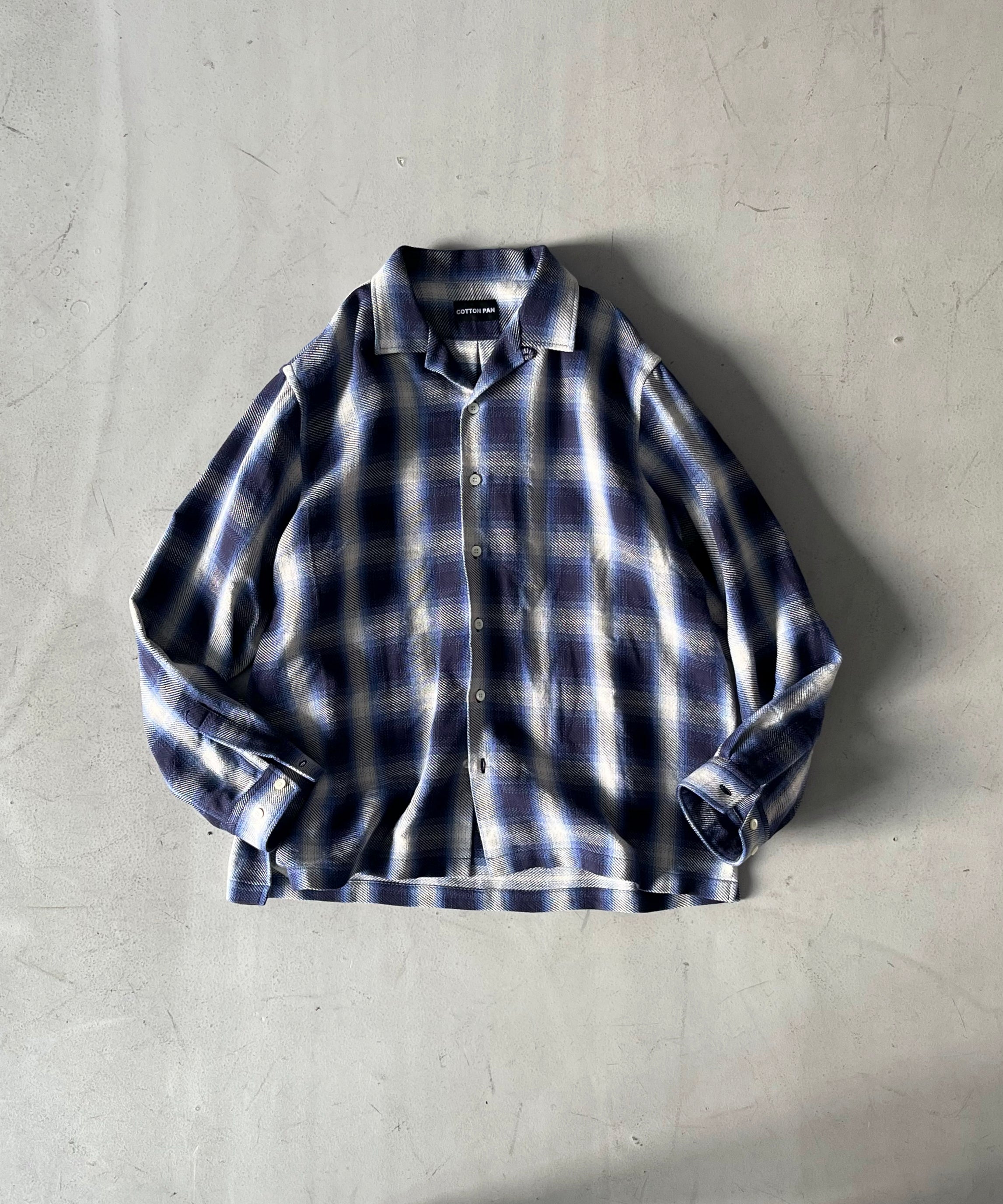 COTTON PAN Venis ネルシャツ "BLUE"