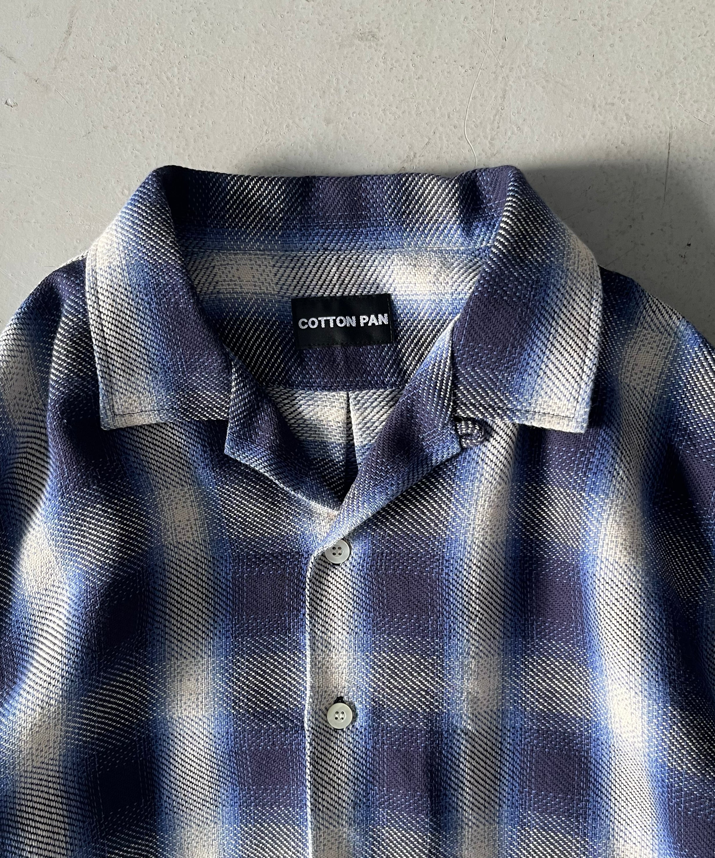 COTTON PAN Venis ネルシャツ "BLUE"