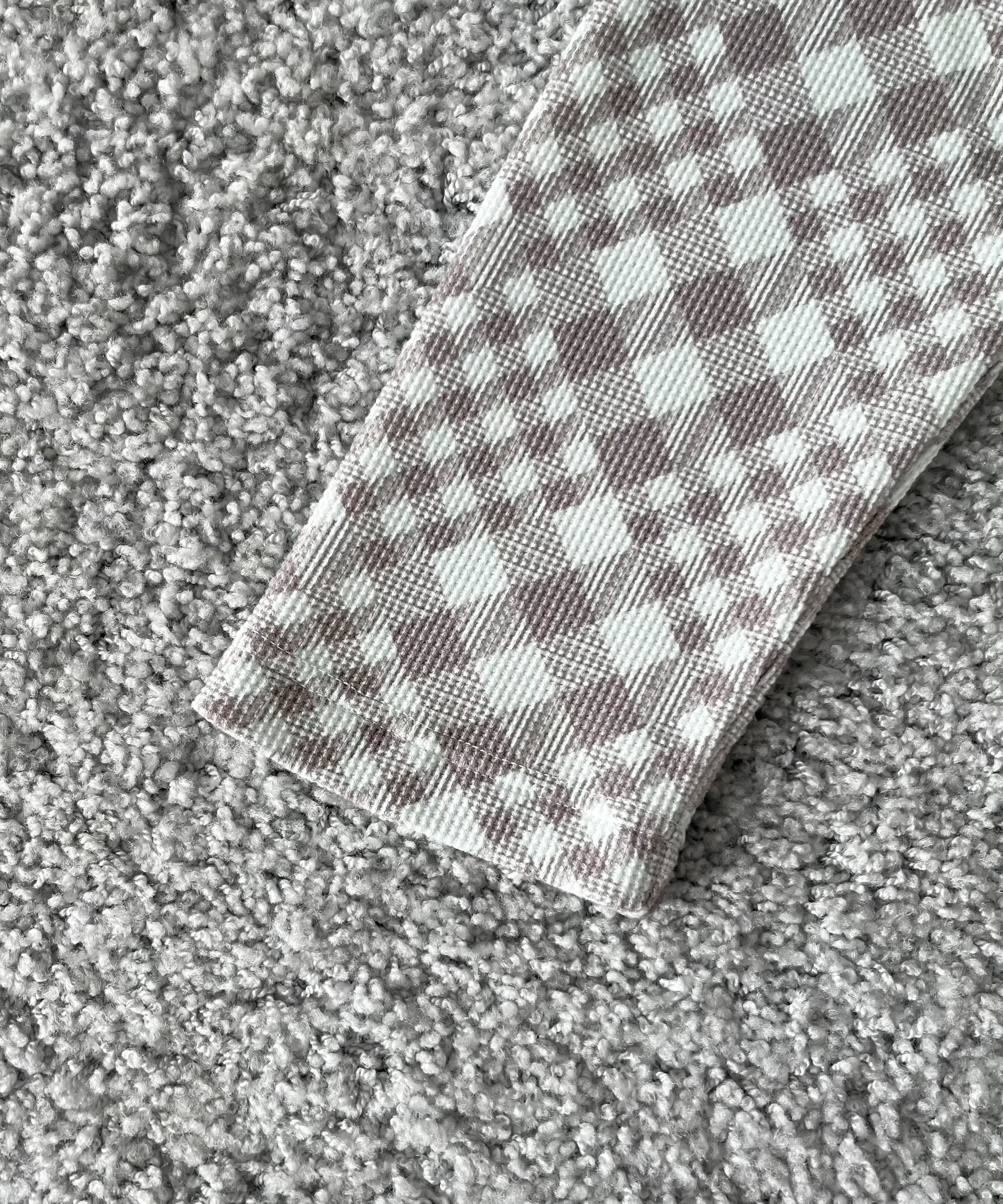 PHINGERIN Gingham l/s waffle thermal "A:SKY GREY"