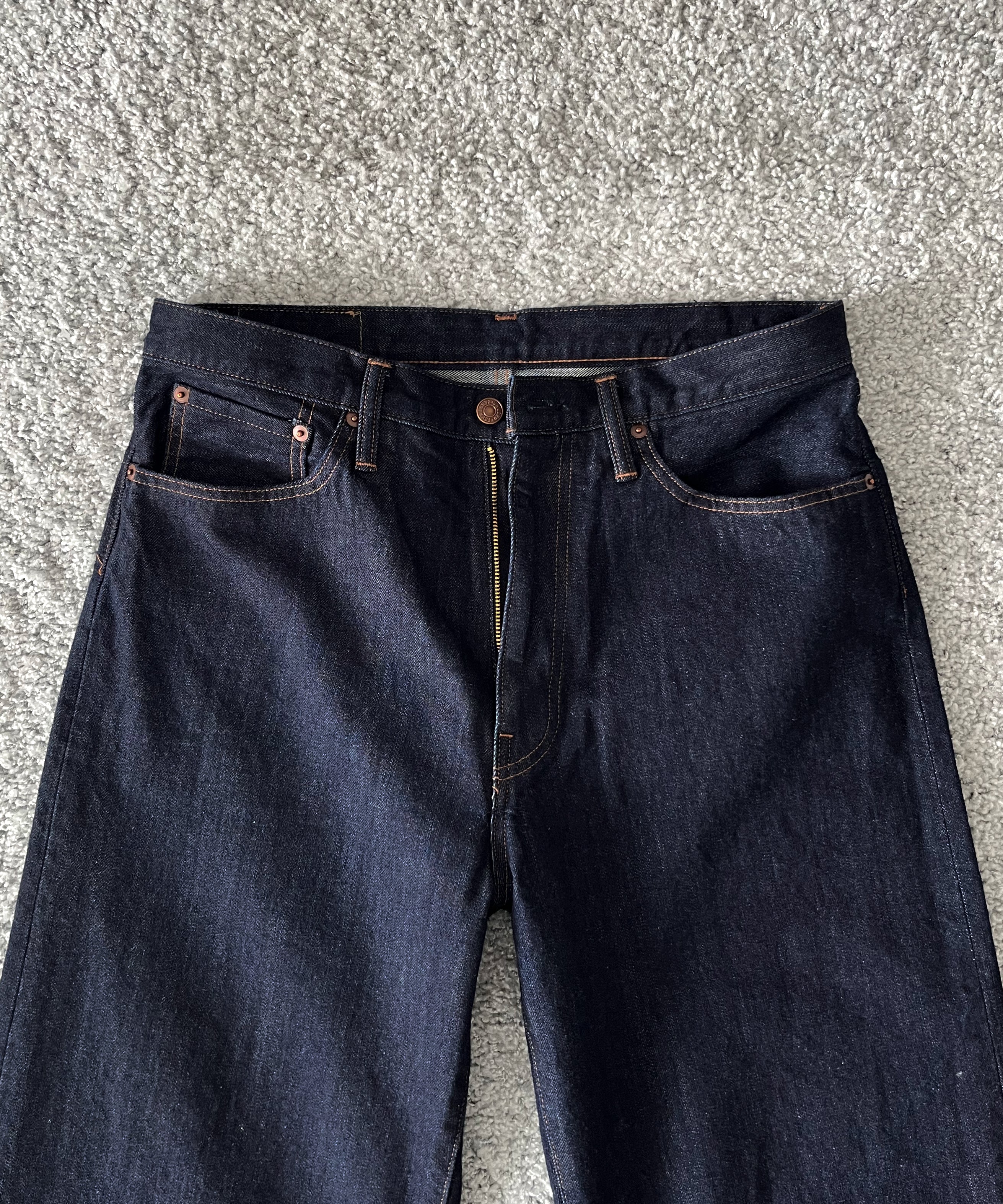 UNUSED Uw1202 Wide denim pants "INDIGO"