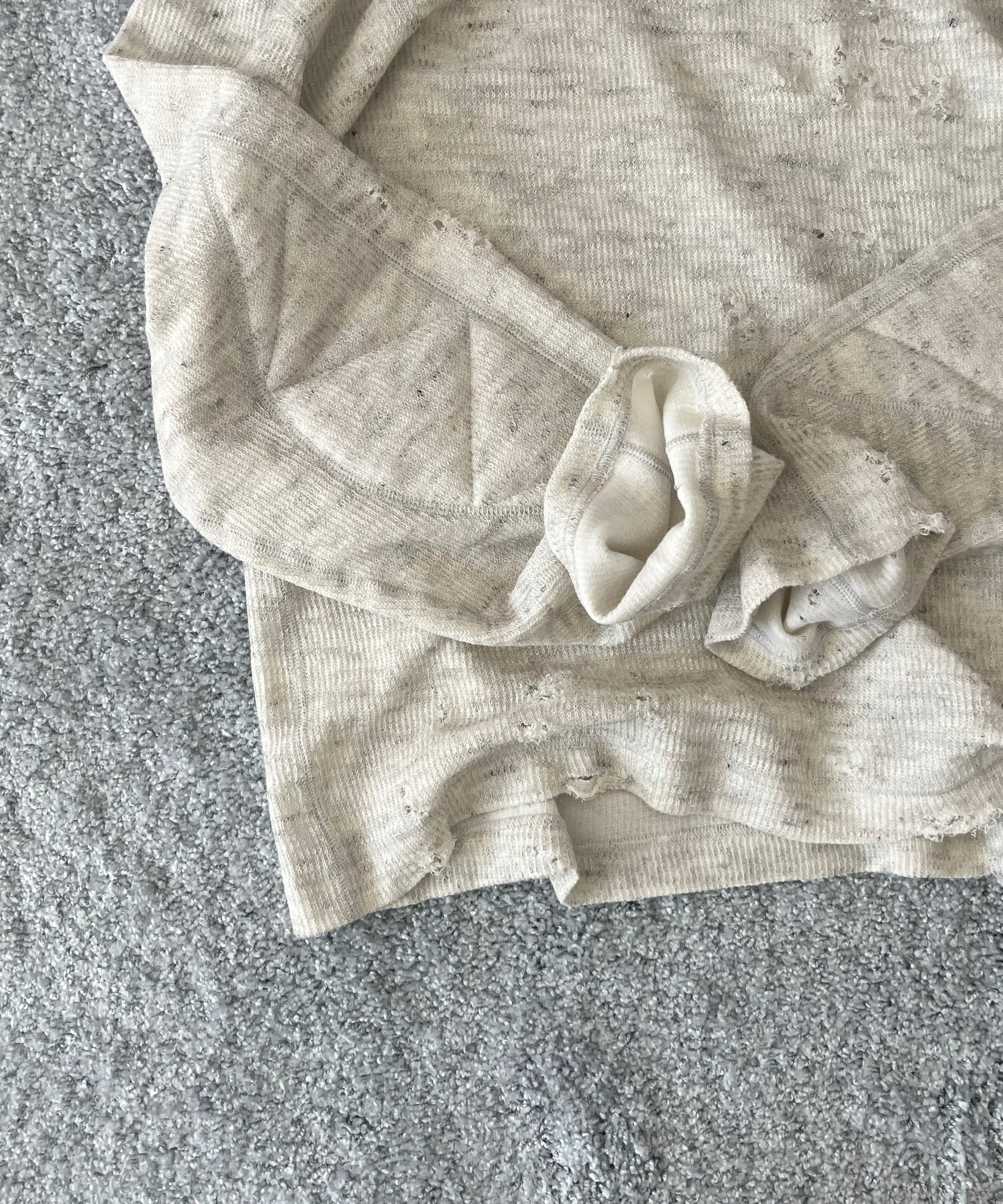 ensou. Scar tissue long sleeve tee / a. "OATMEAL"