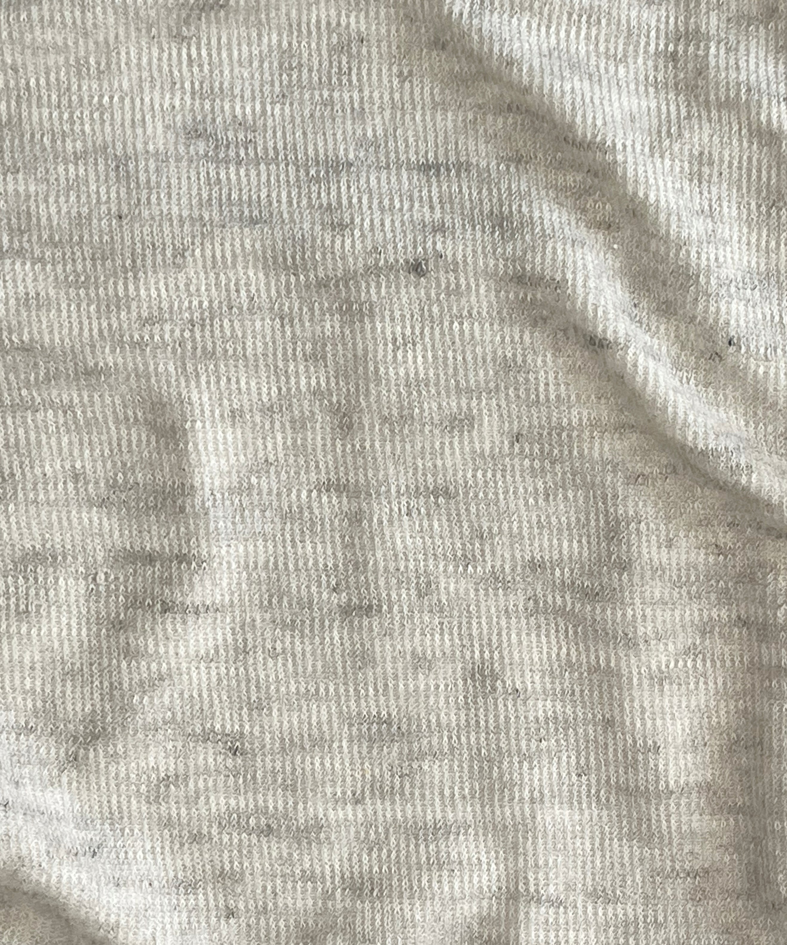 ensou. D-shaped long sleeve tee / a. "OATMEAL"