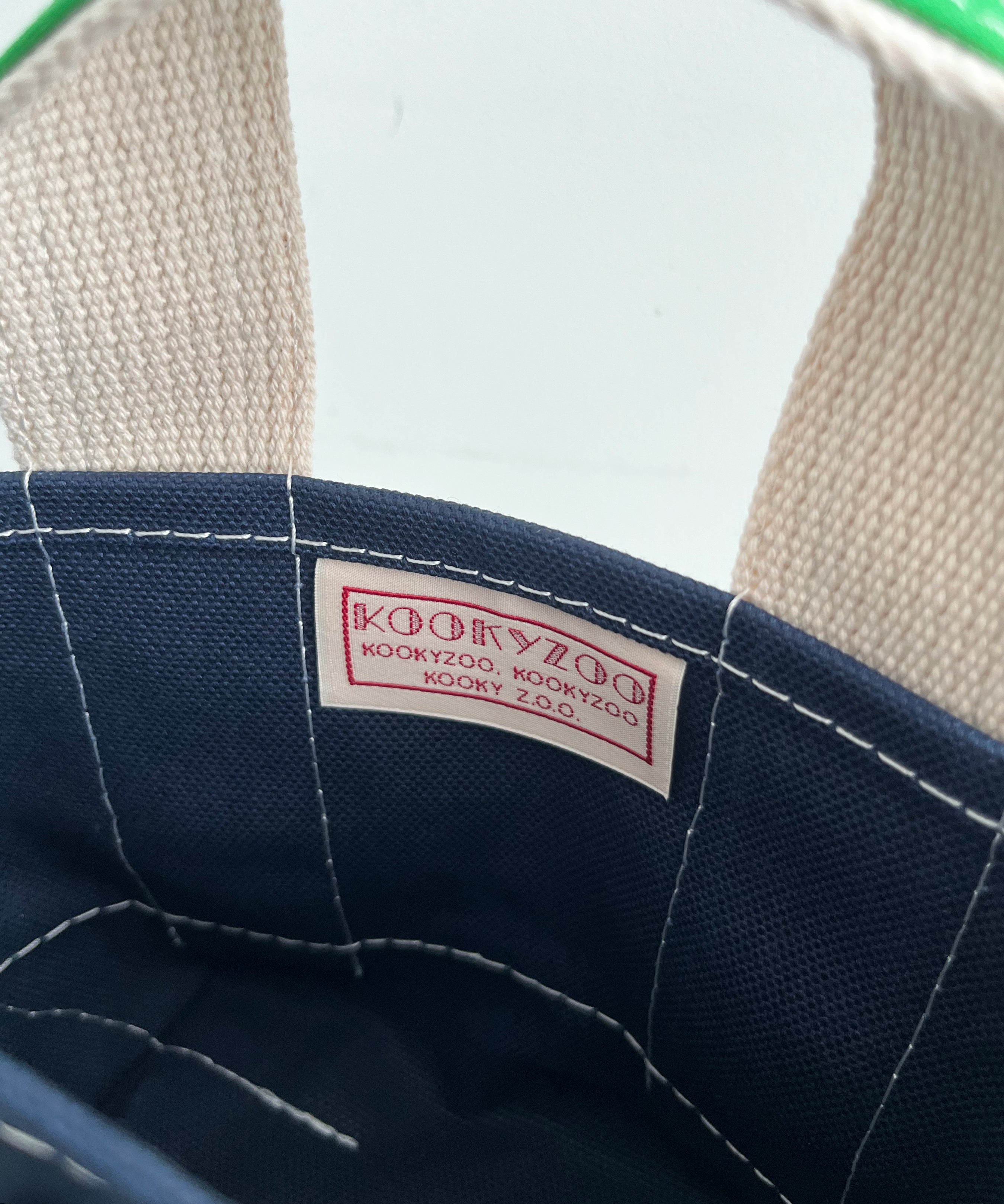 KOOKY ZOO Kooky bag "NAVY×KELLY GREEN"