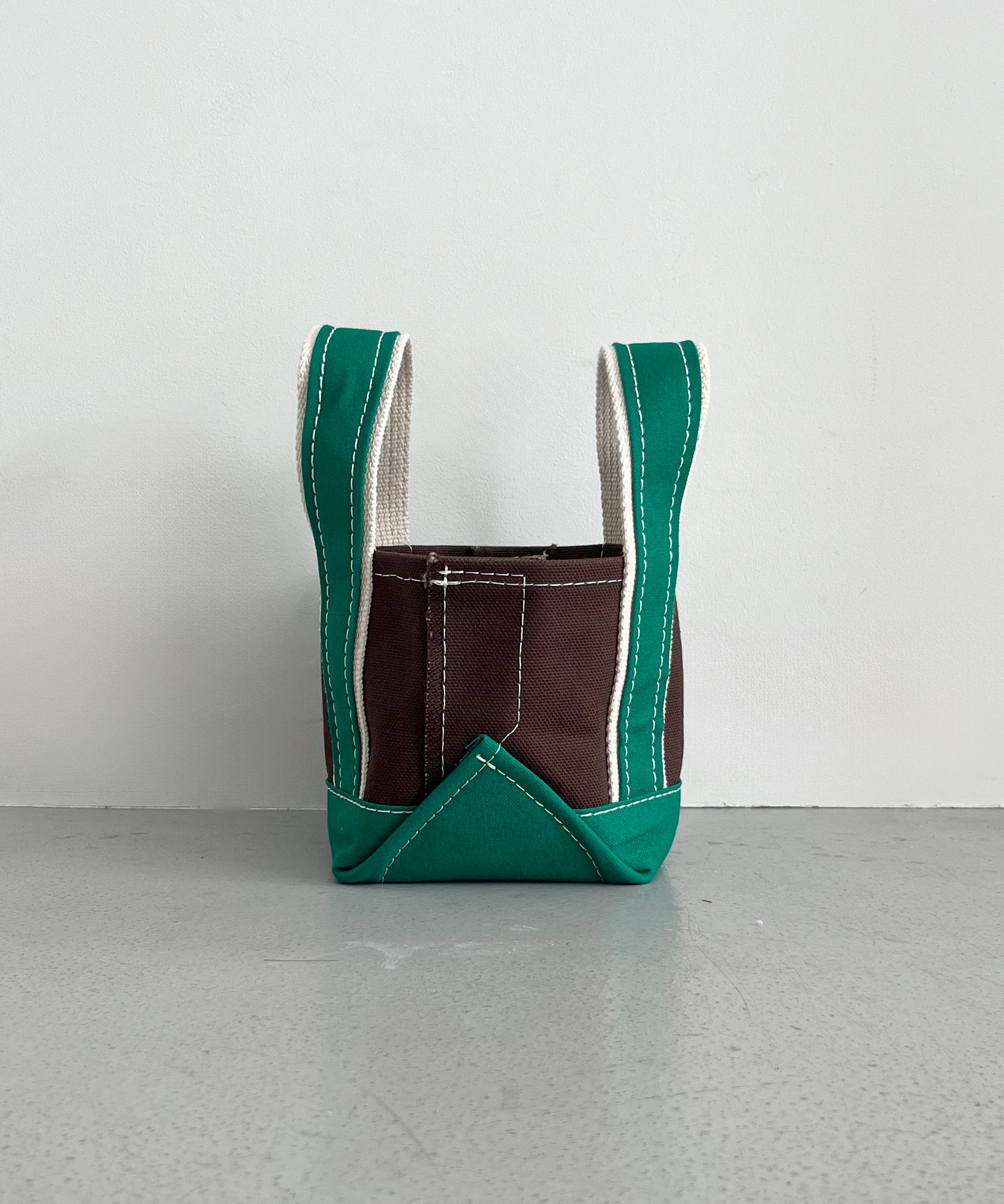 KOOKY ZOO Kooky bag "BROWN×GREEN"