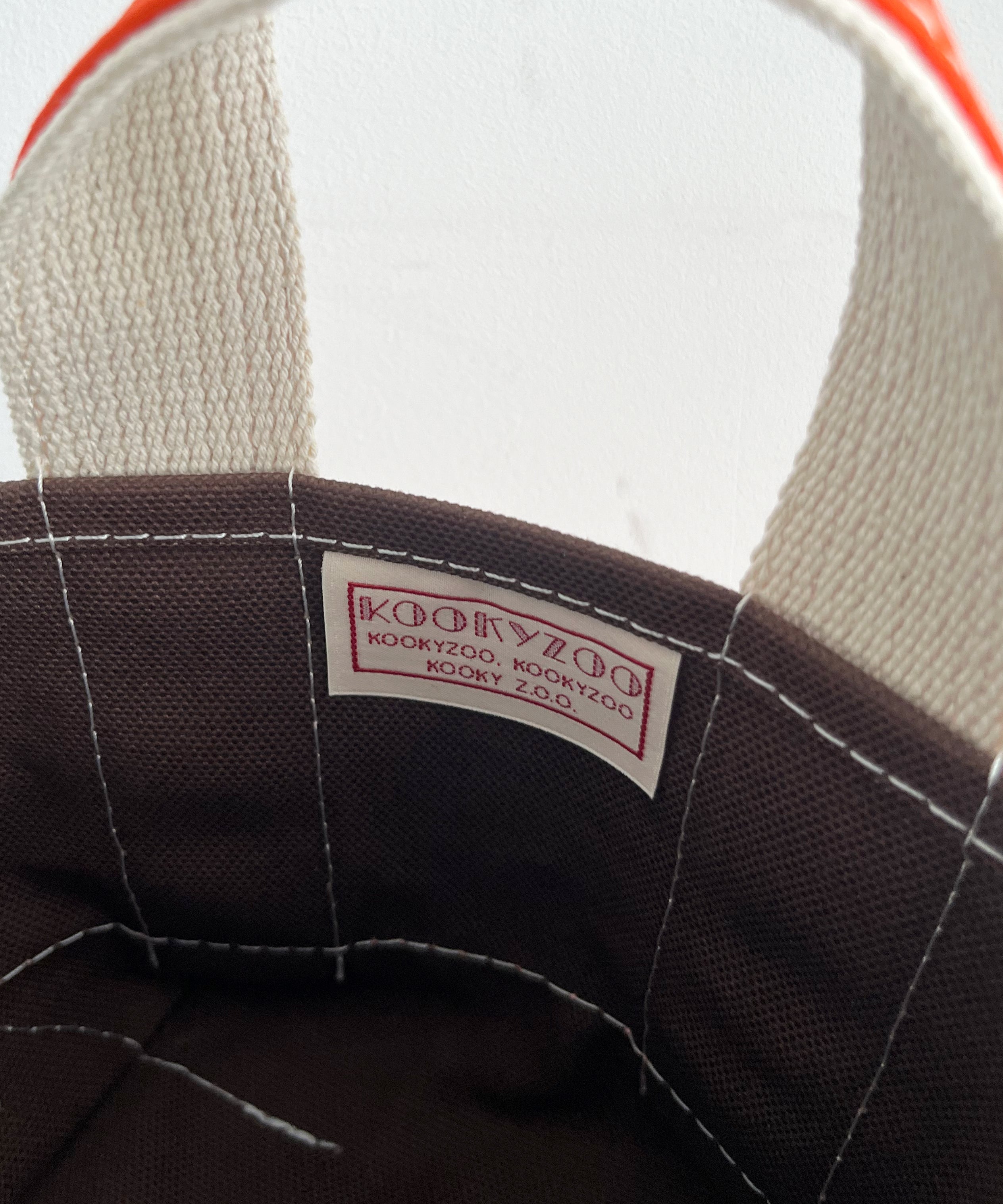 KOOKY ZOO Kooky bag "BROWN×ORANGE"
