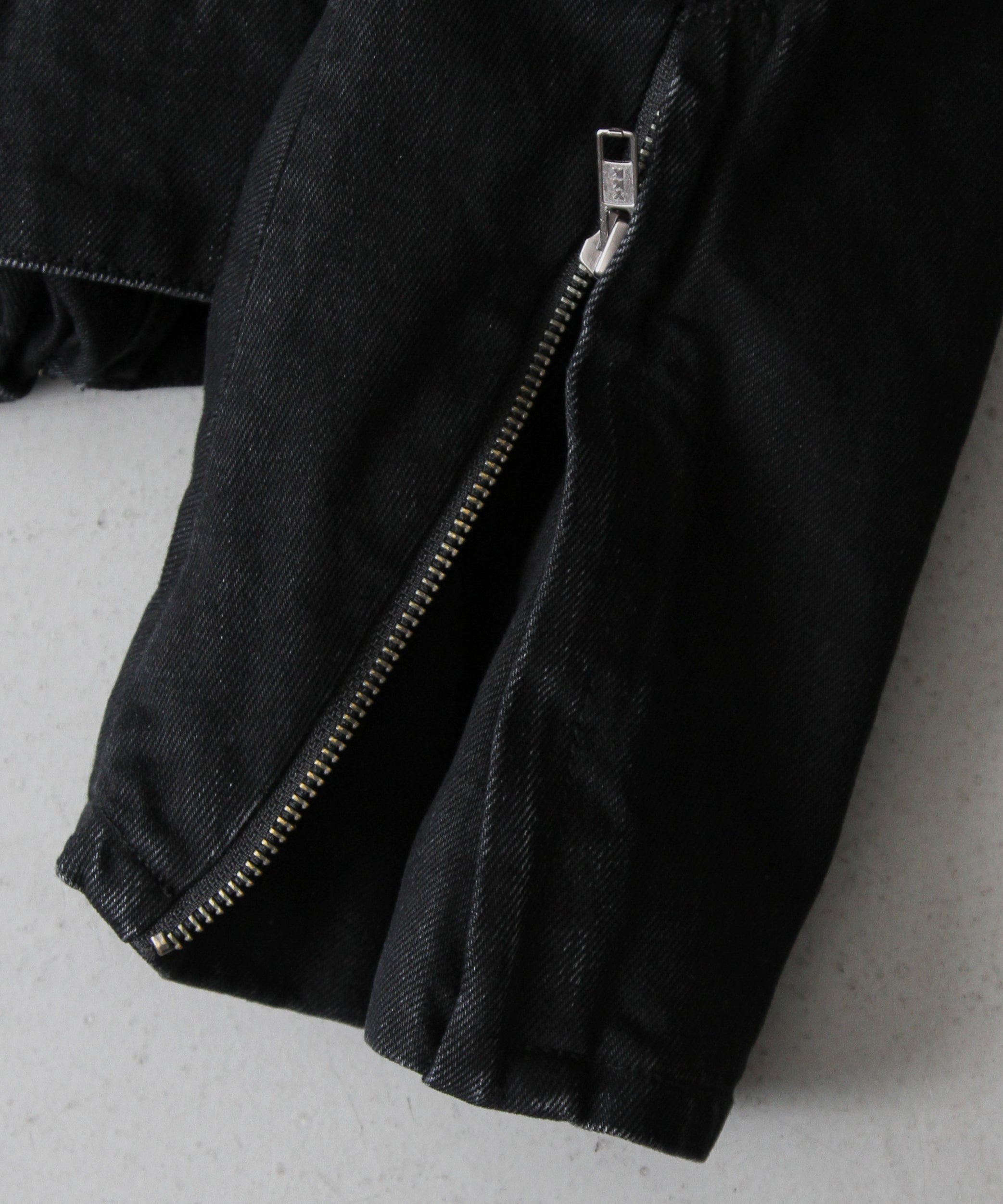 ENTIRE STUDIOS Moto denim jacket "MAGNETITE"