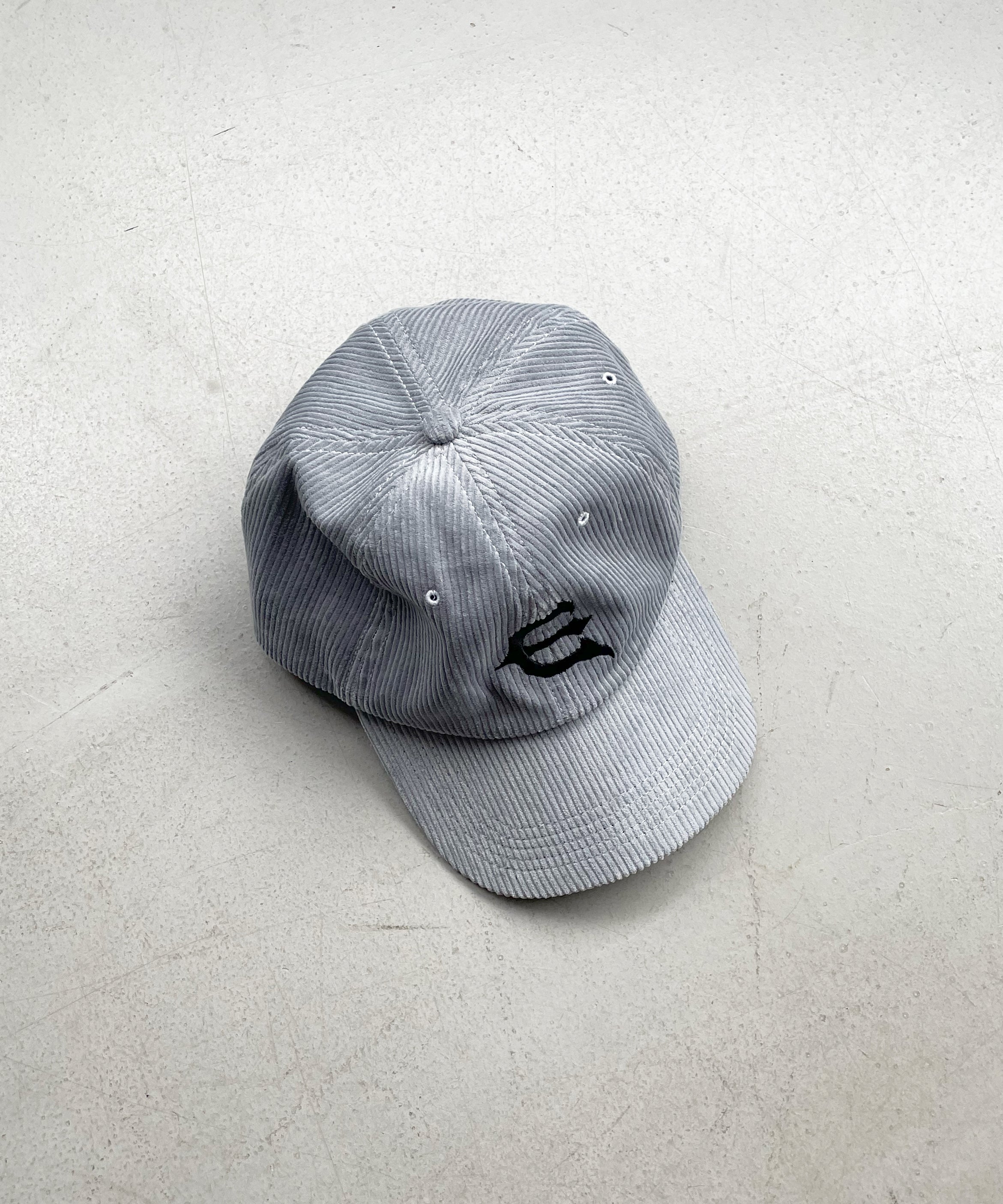 Evisen Skateboardsゑ Cord one-up 6 panel "BLACK"