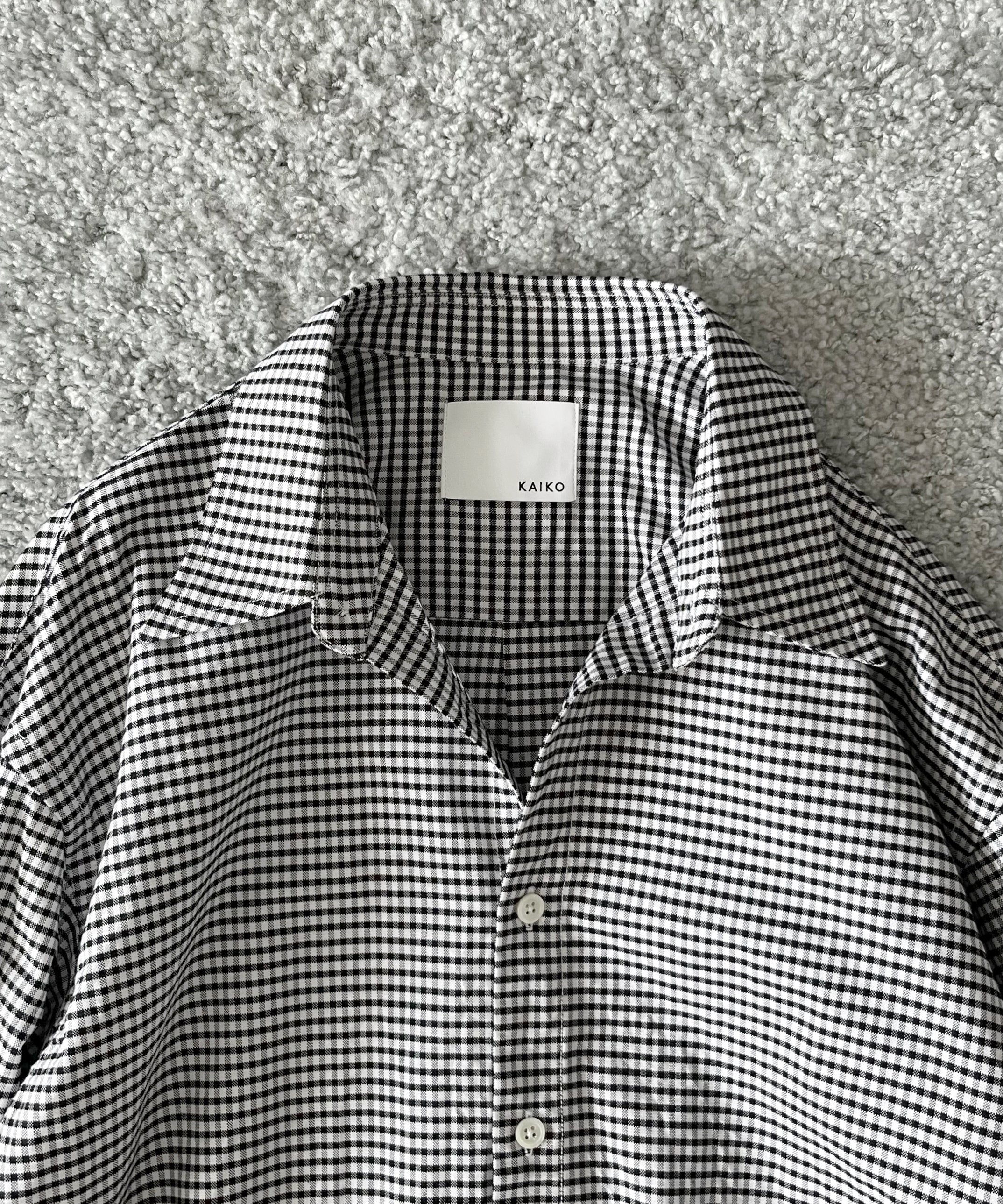 KAIKO Regular collar shirt "BLACK"