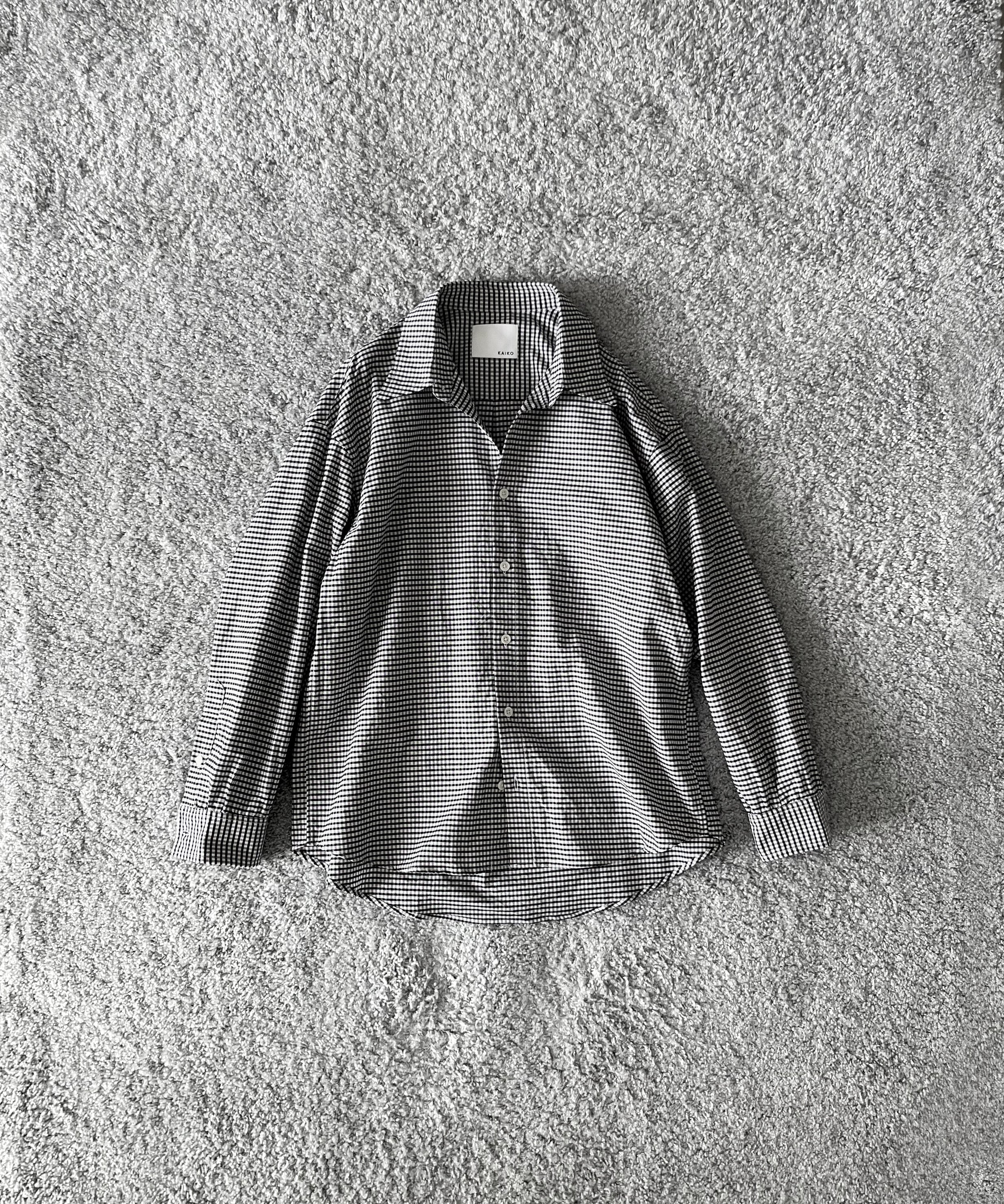 KAIKO Regular collar shirt "NAVY"