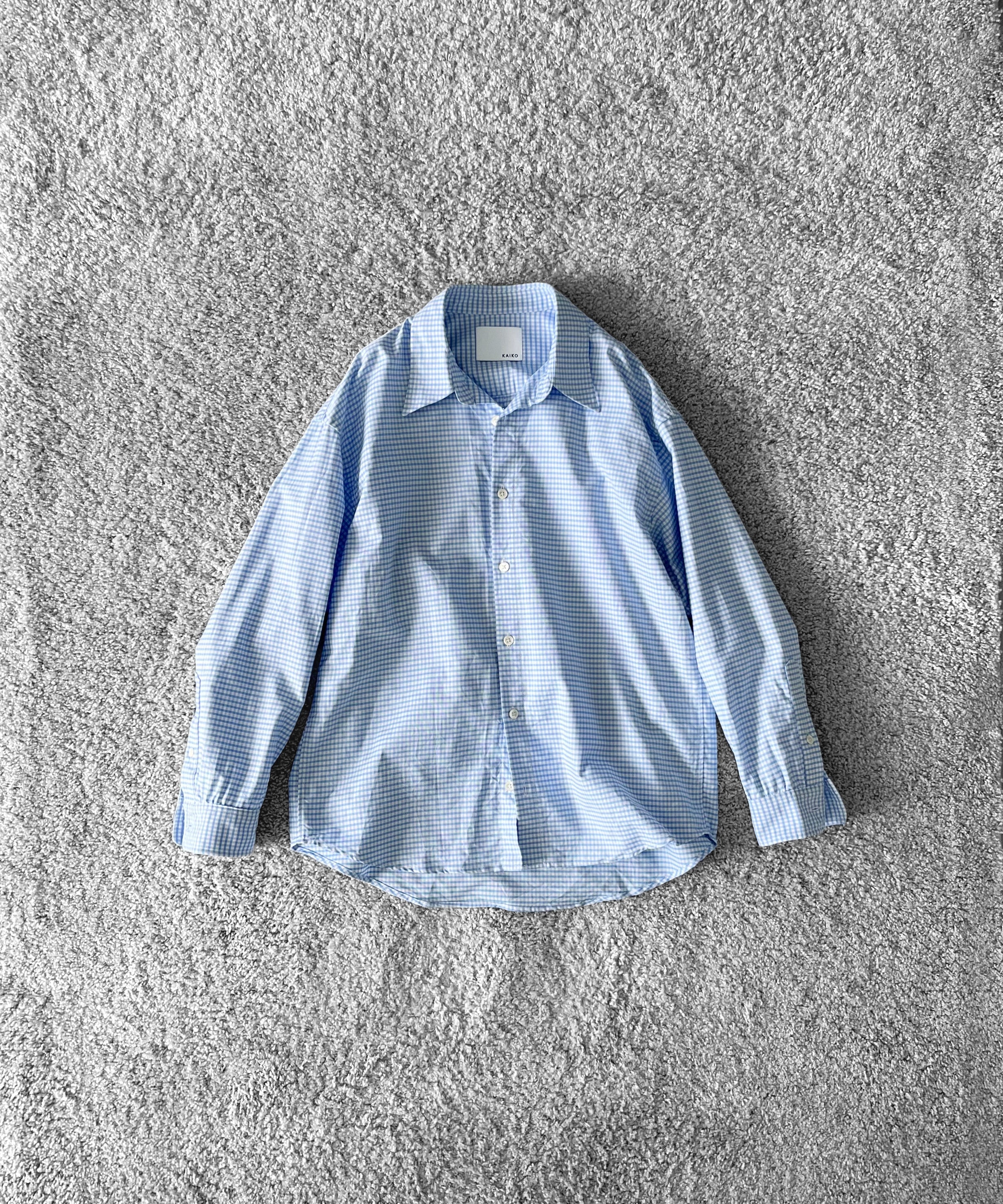 KAIKO Regular collar shirt "NAVY"