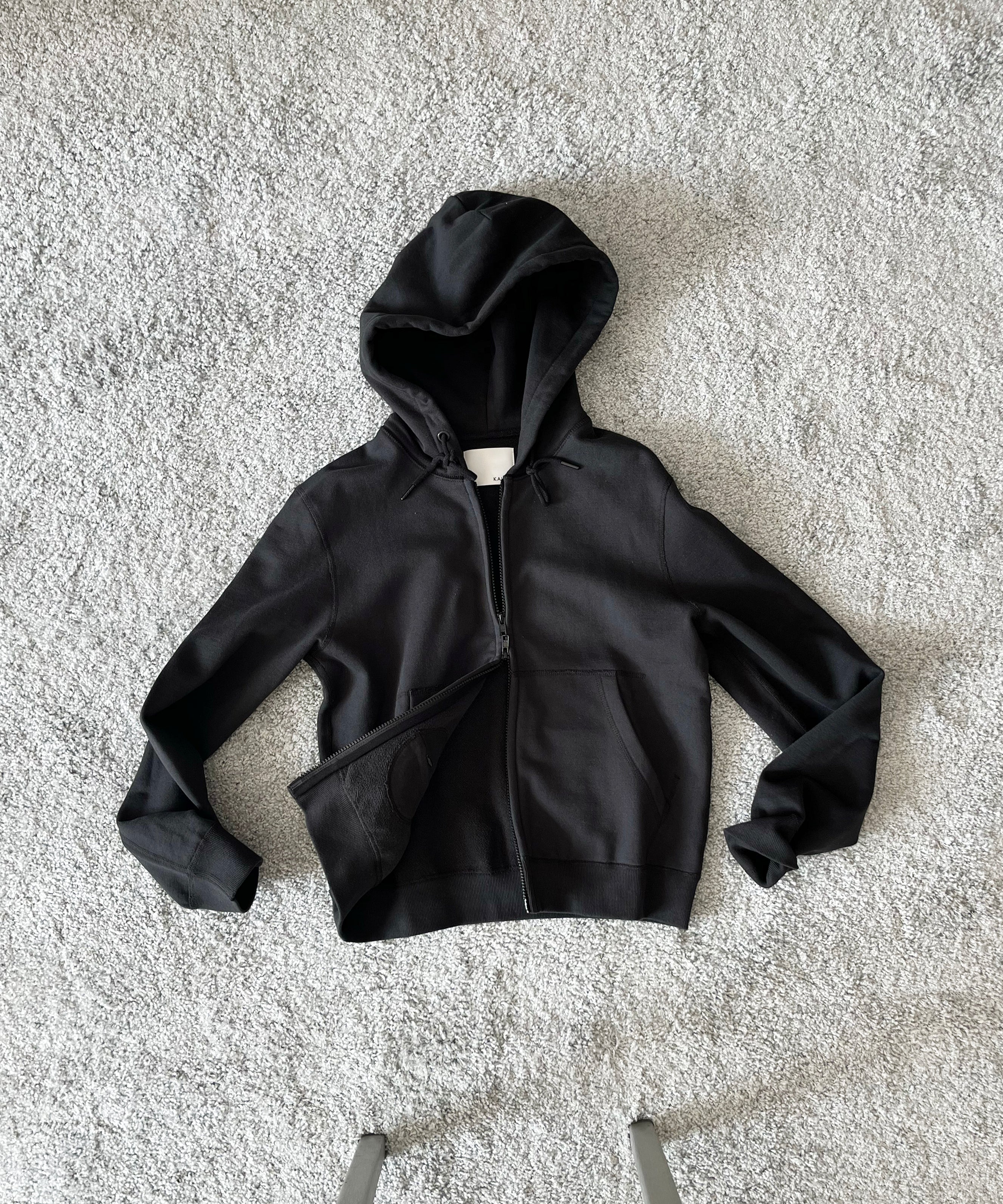 KAIKO Double zip parka "BLACK"