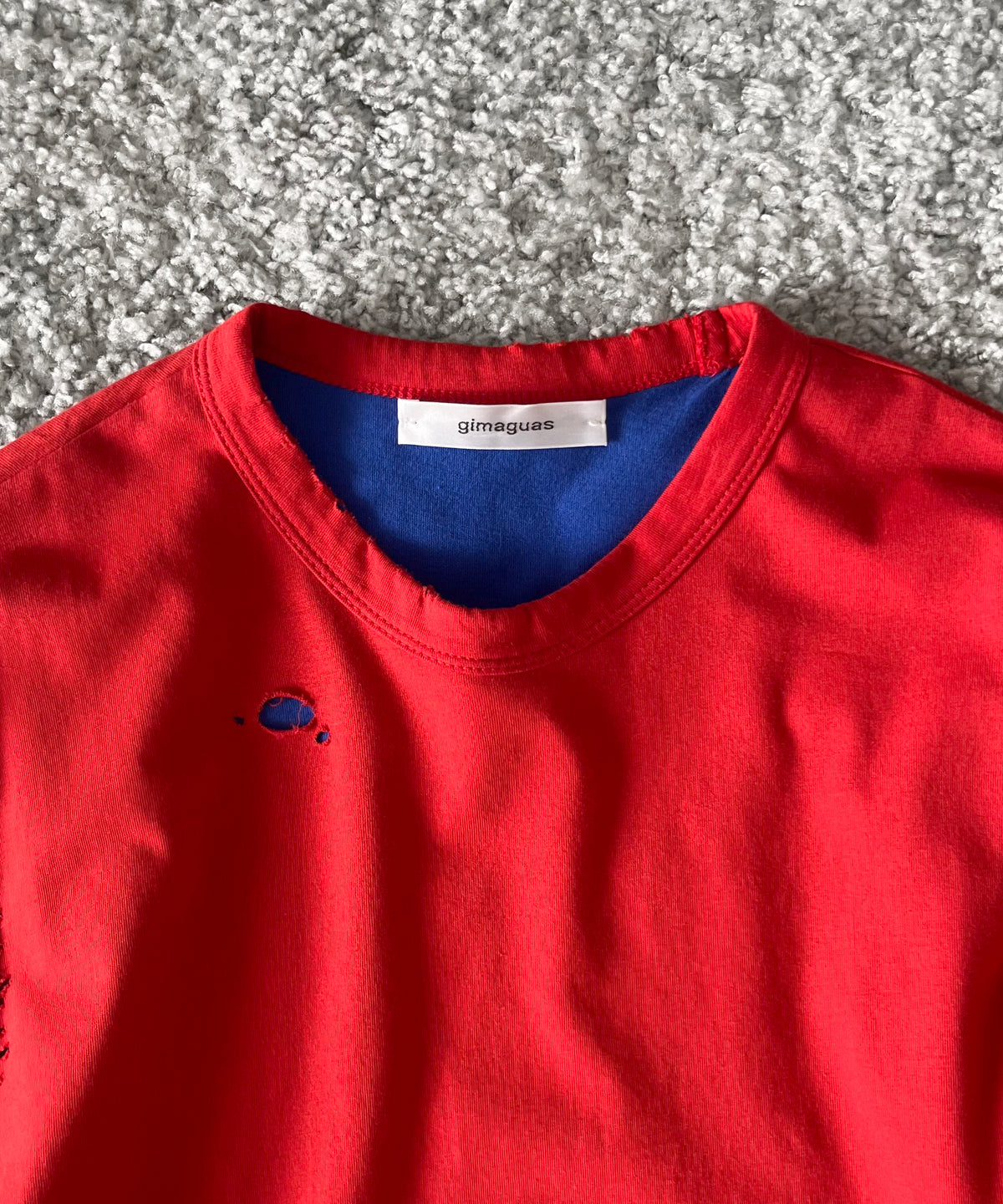 Gimaguas Ricardo 2layeres t-shirt "RED-BLUE"