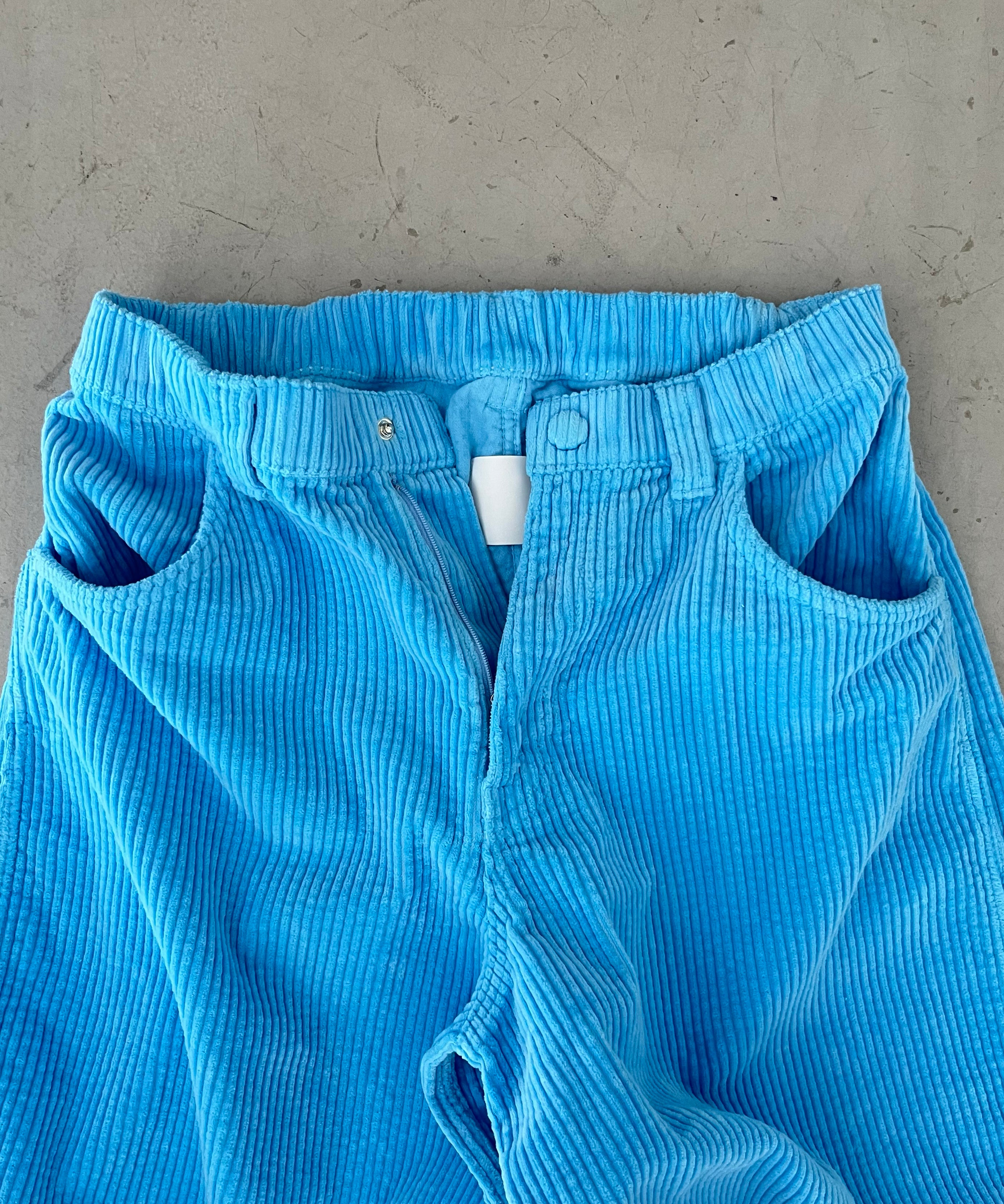 KAIKO Colored cord wides "S.BLUE"