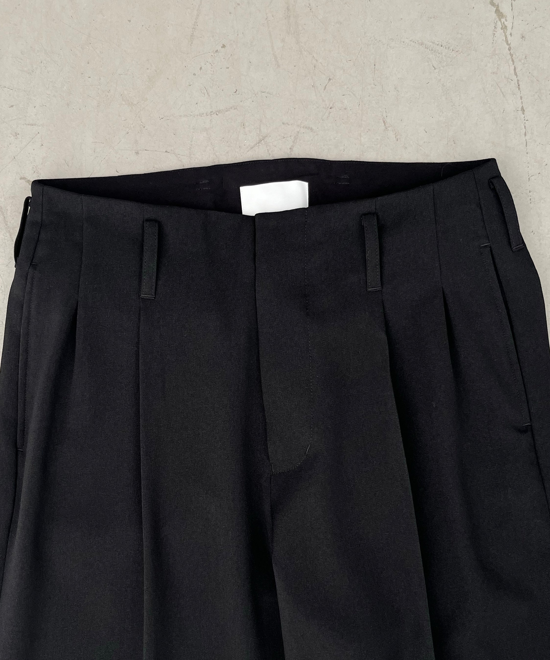 KAIKO Wide slacks "BLACK"