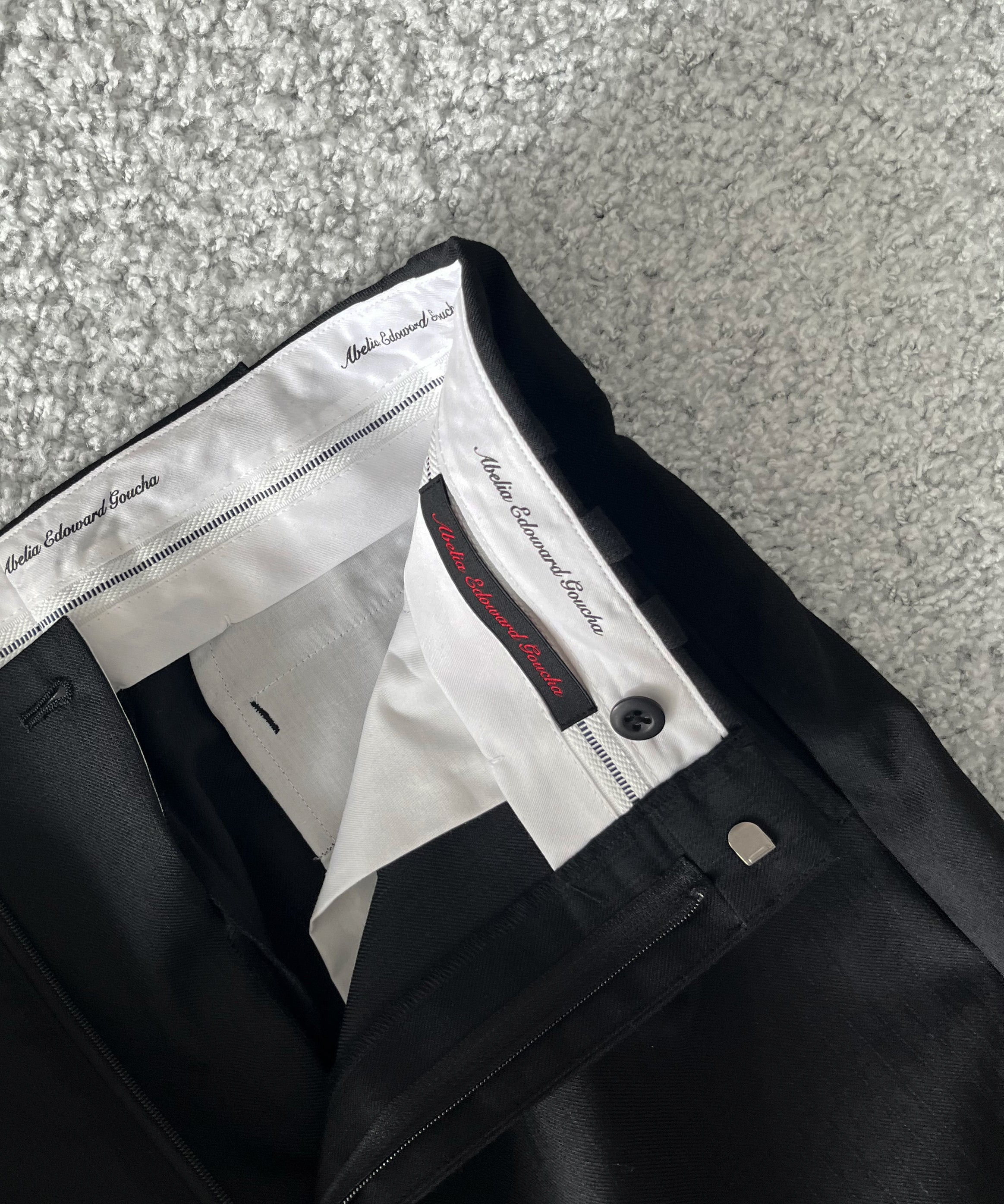 ABELIA EDOWARD GOUCHA Baseball slacks "BLACK"