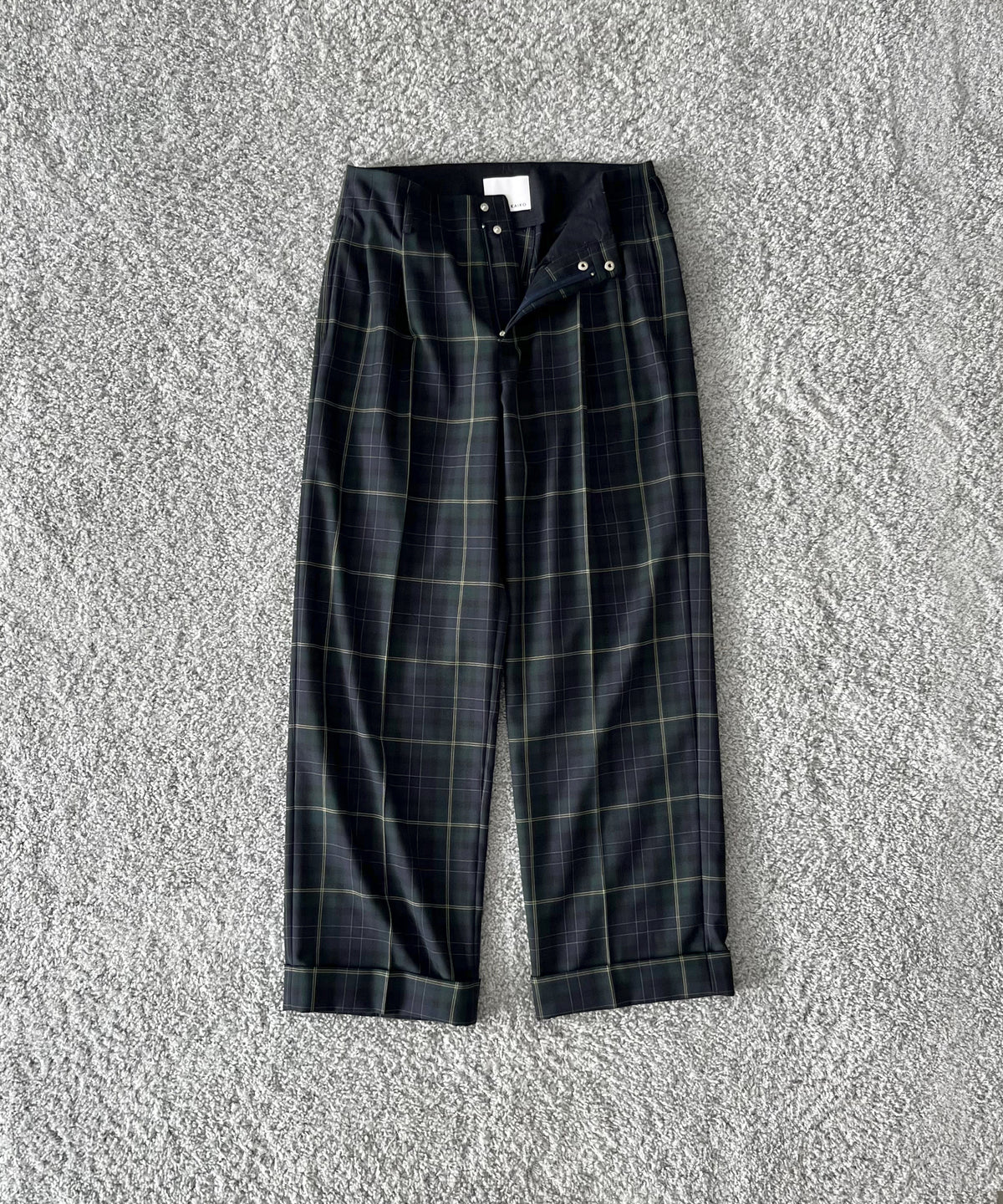 KAIKO Wide slacks "GREEN"