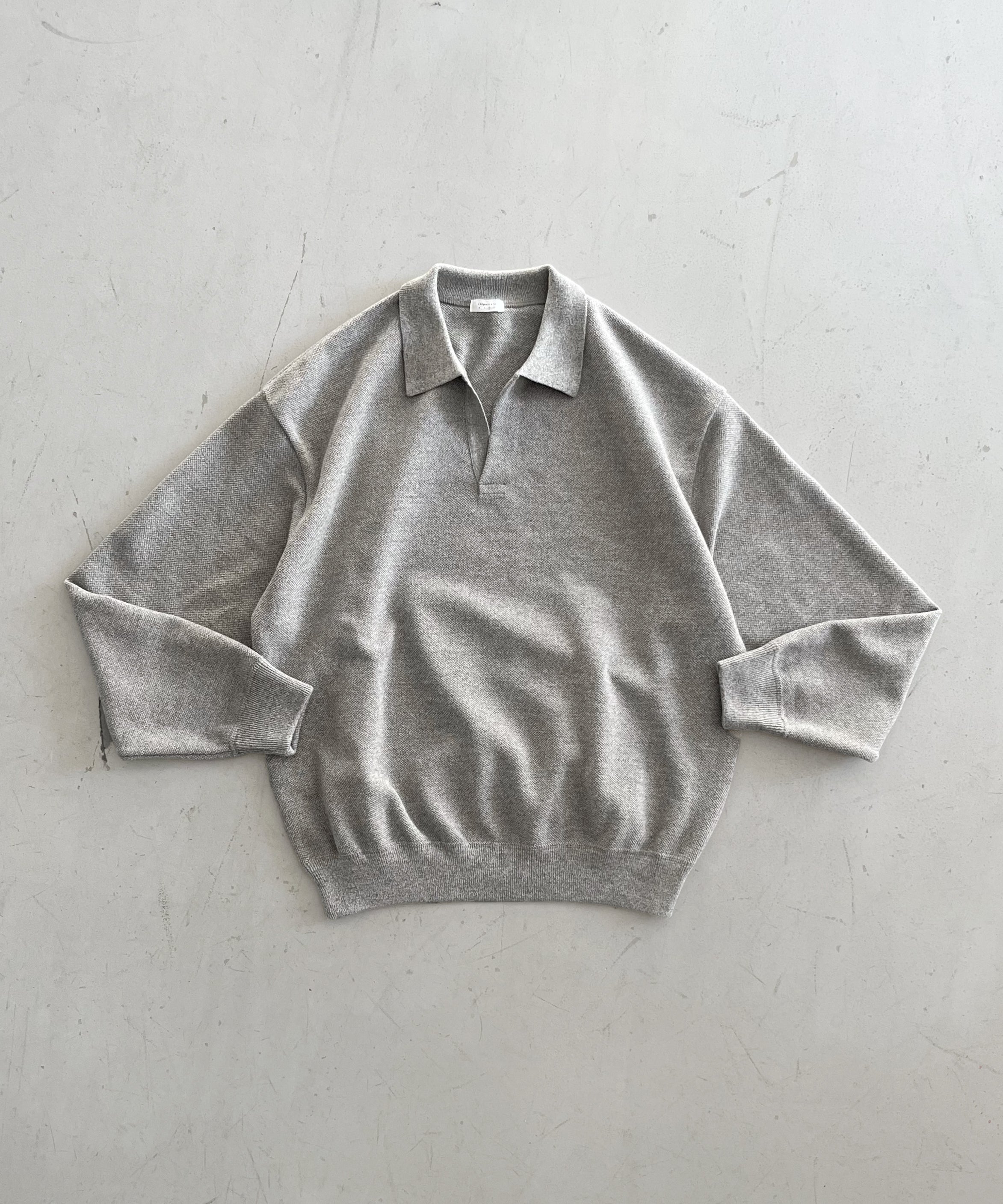 crepuscule Co/wo moss stitch skipper "CHARCOAL"