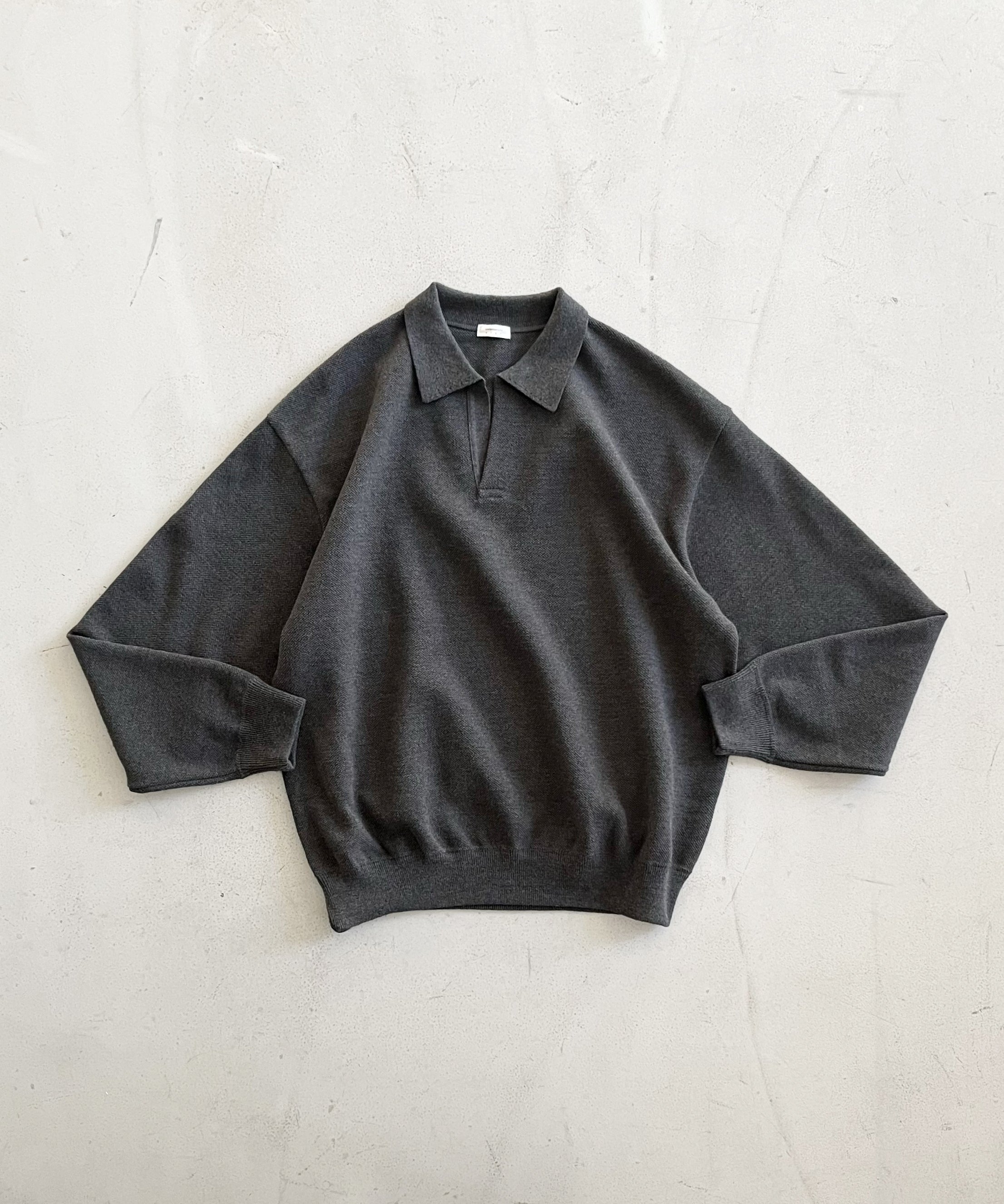 crepuscule Co/wo moss stitch skipper "CHARCOAL"