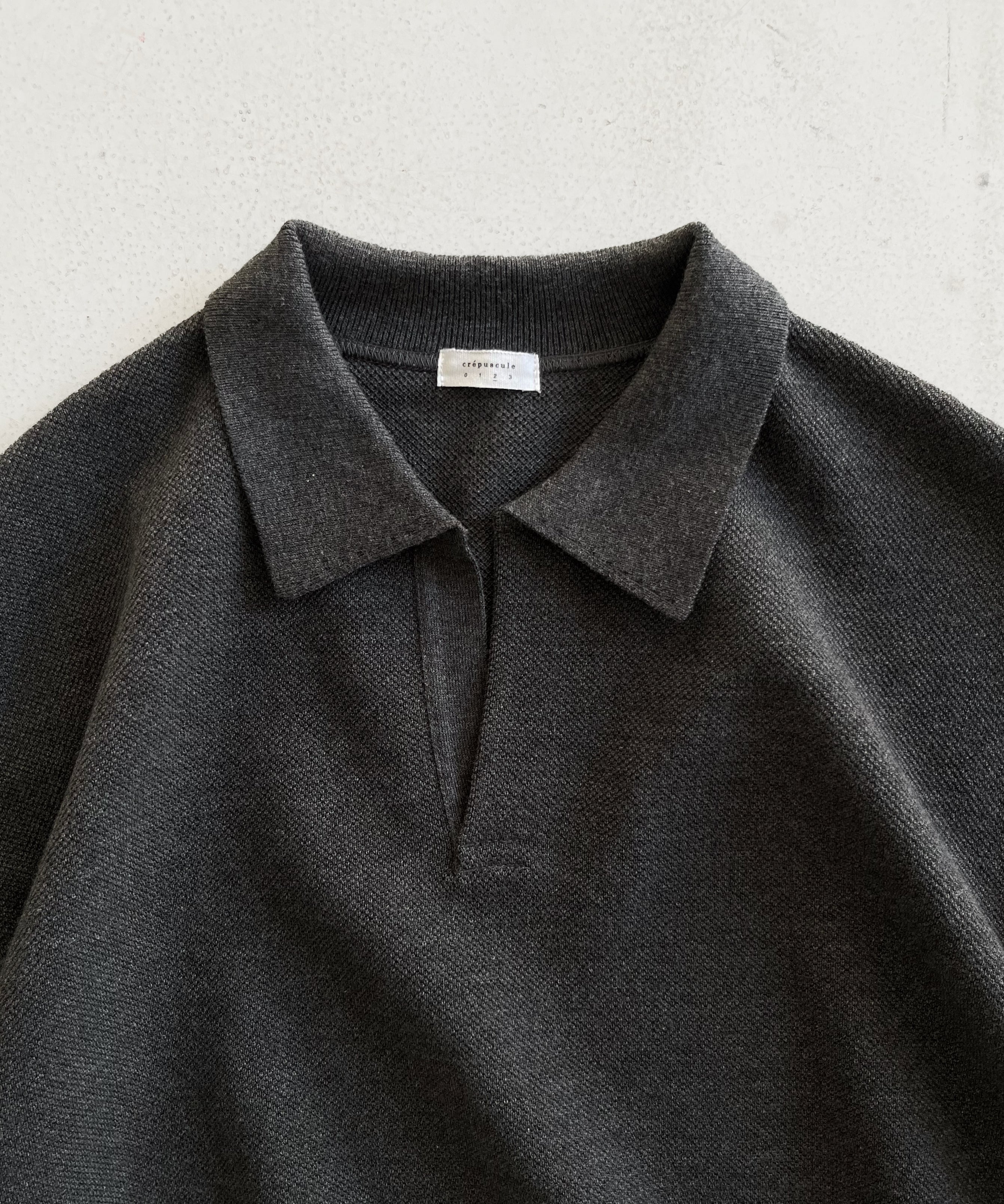 crepuscule Co/wo moss stitch skipper "DK.GRAY"