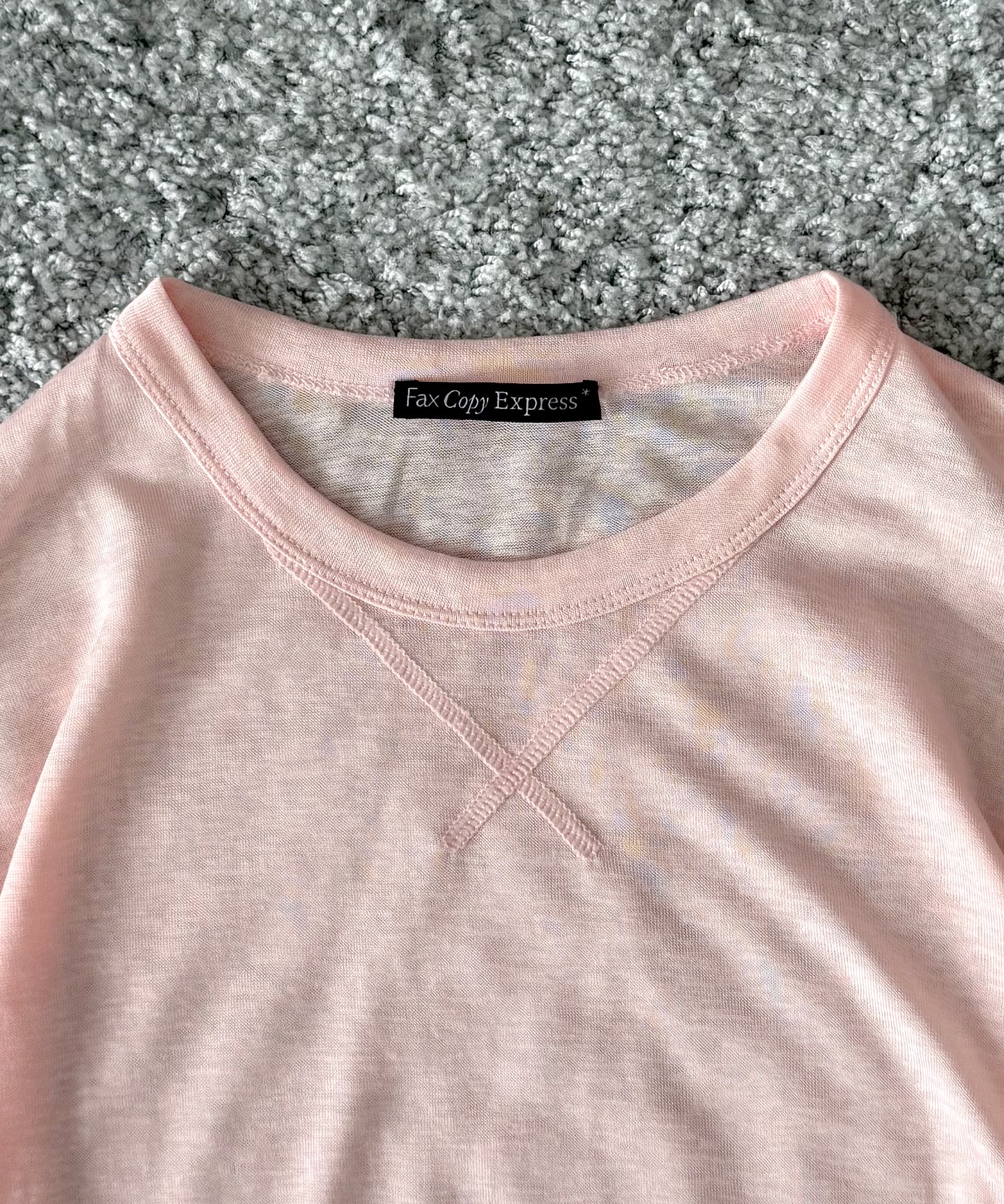 Fax Copy Express Afternoon stretch relaxed top "PINK"