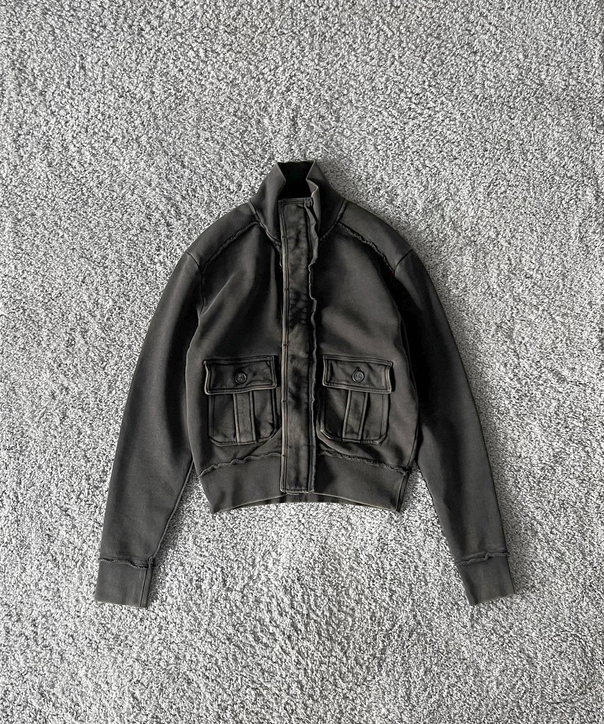 entire studios Supply track jacket "WASHED BLACK"